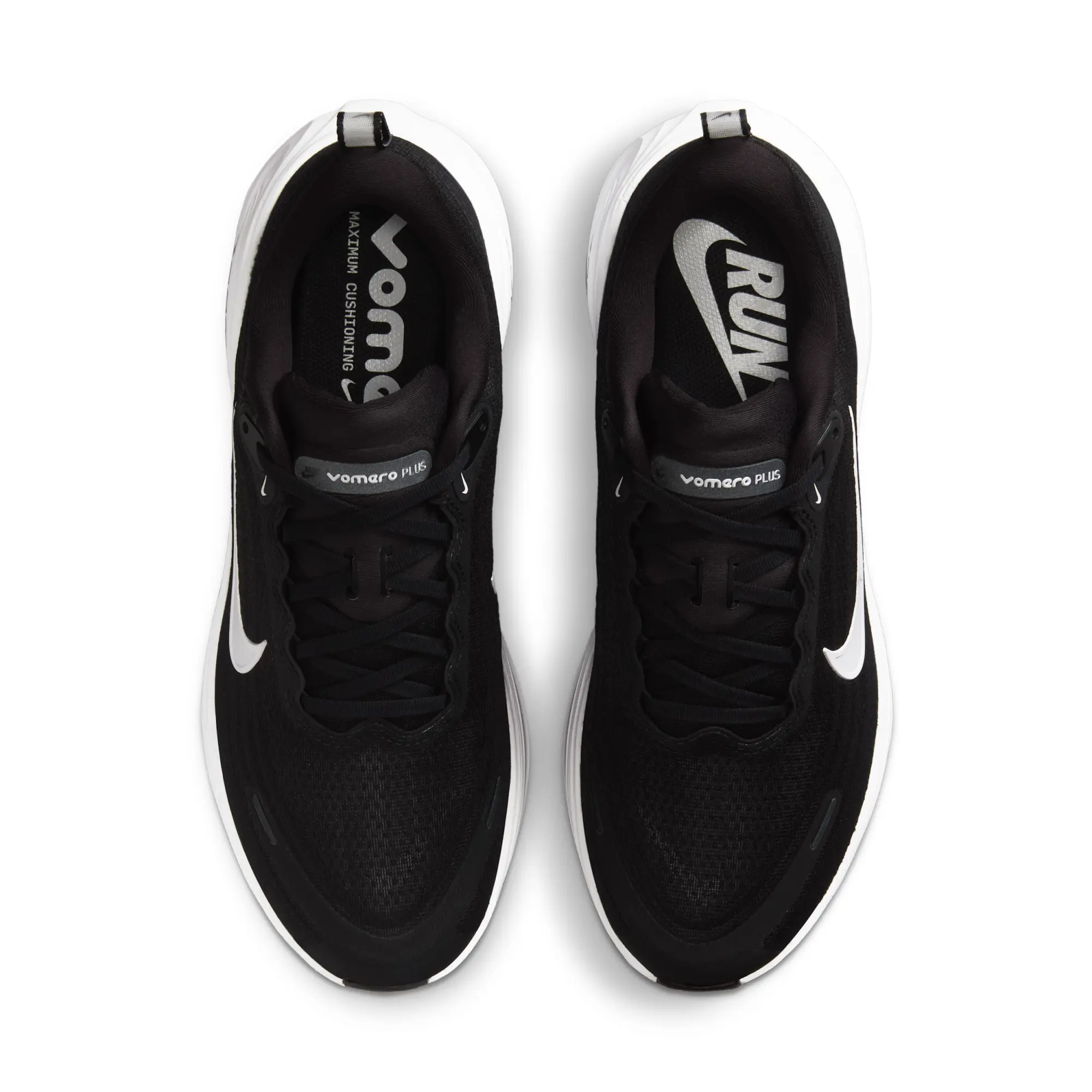 Nike Vomero Plus Men's Road Running Shoes (Extra Wide) - Black