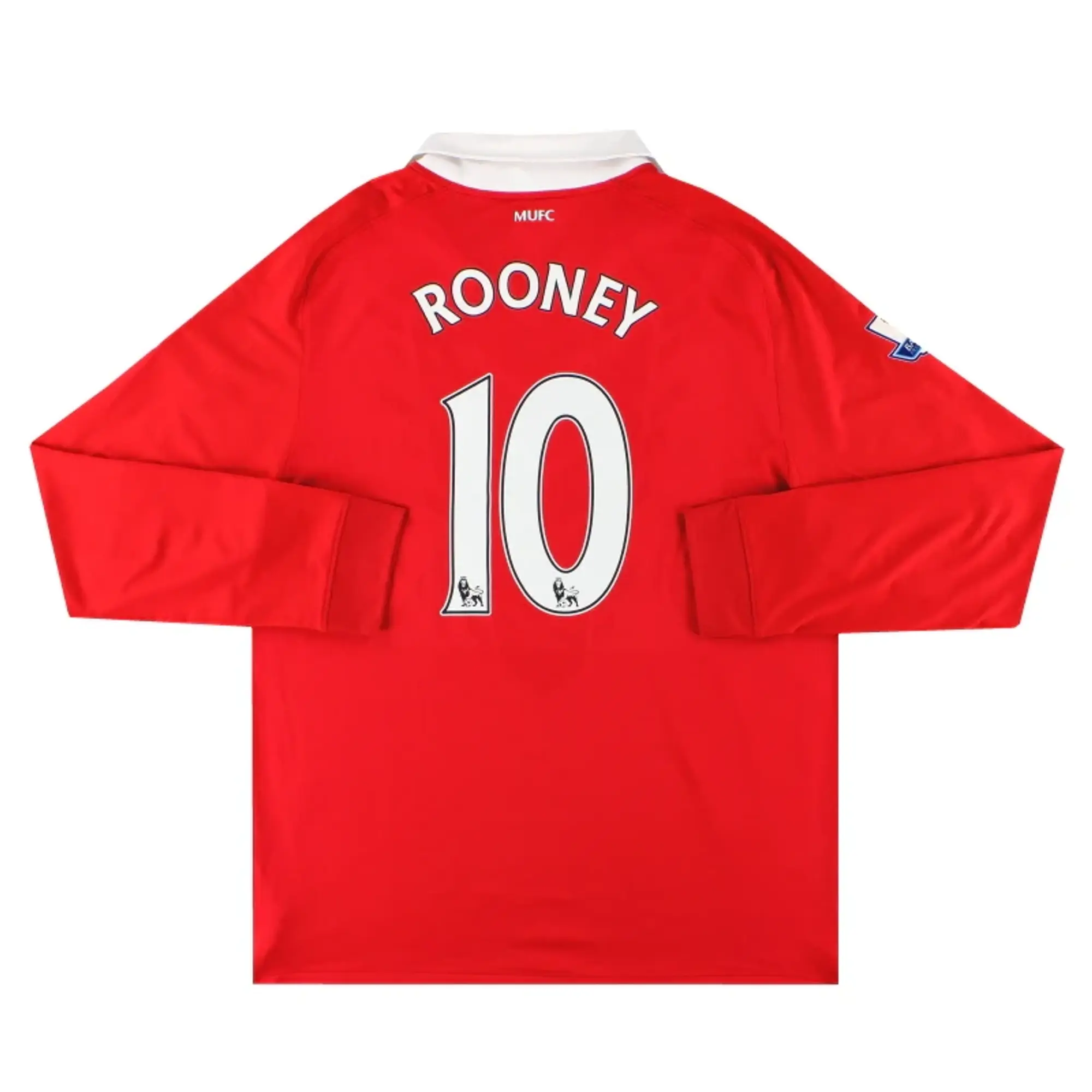 2010-11 Manchester United Nike Home Shirt Rooney #10 L/S *Mint* XL - Manchester United / Mint 