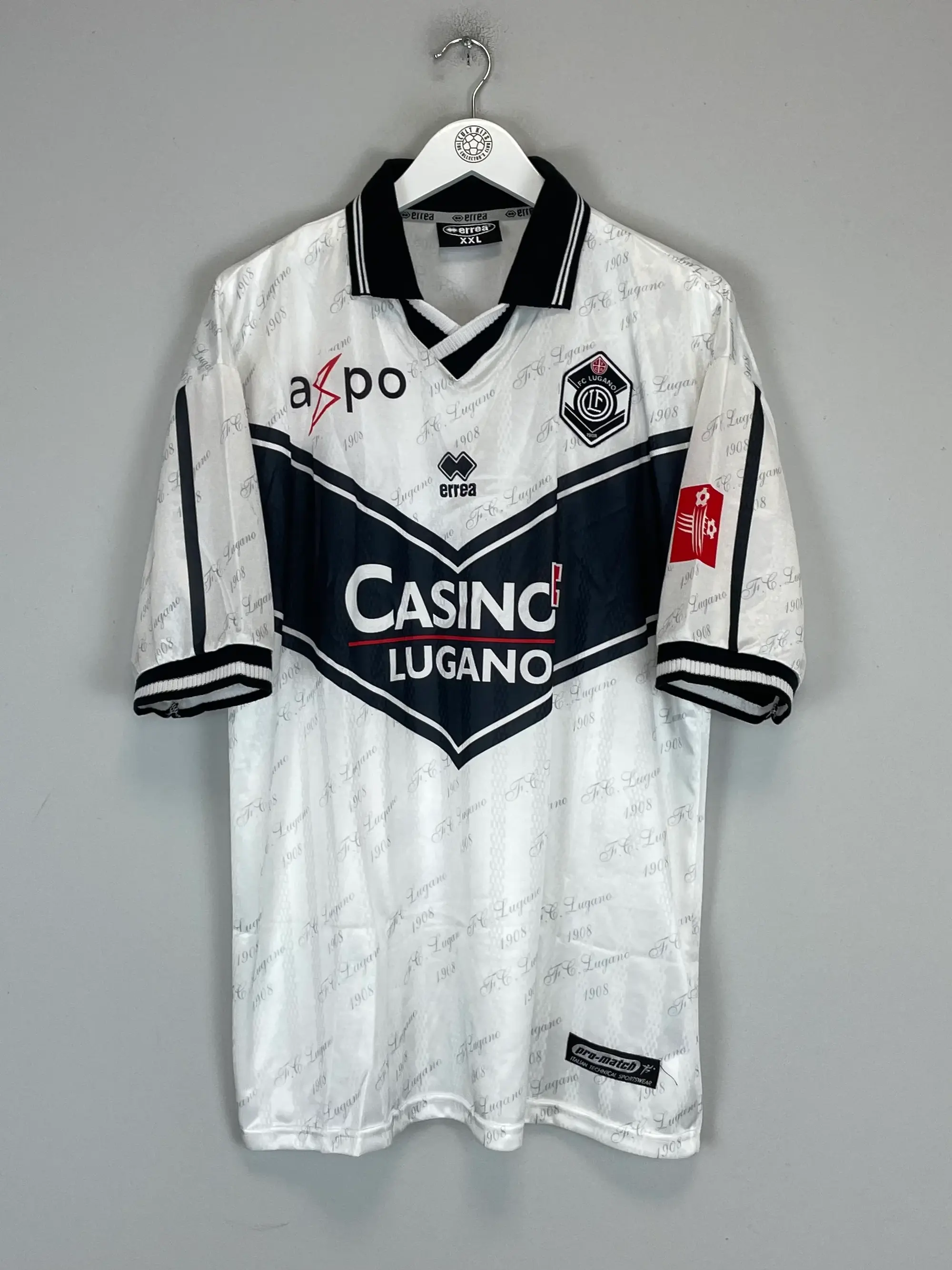 2002/03 FC LUGANO *MINT* HOME SHIRT (XXL) ERREA | CULT KITS