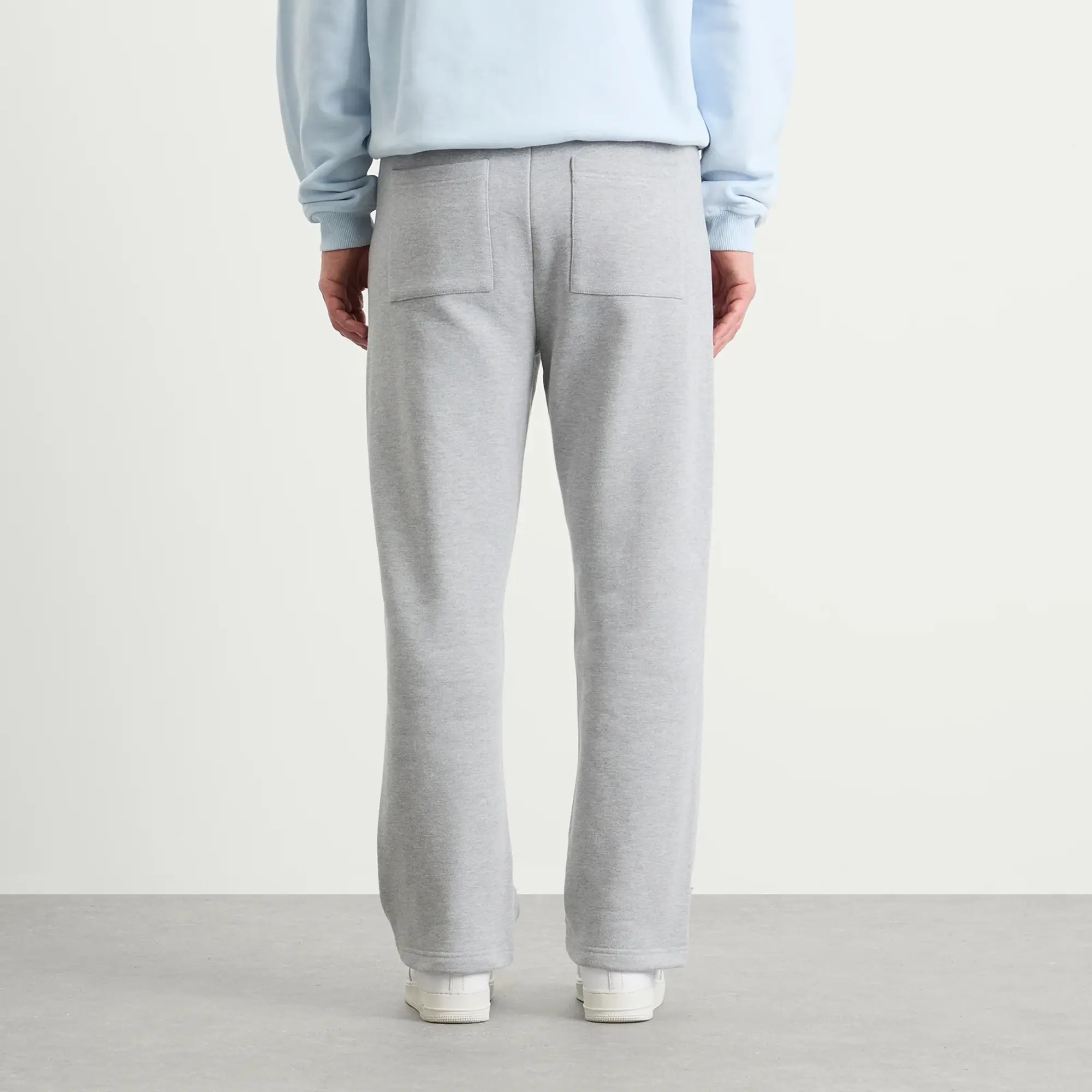ANNIE HOOD Men's College Straight-Leg Joggers Grey/Grey