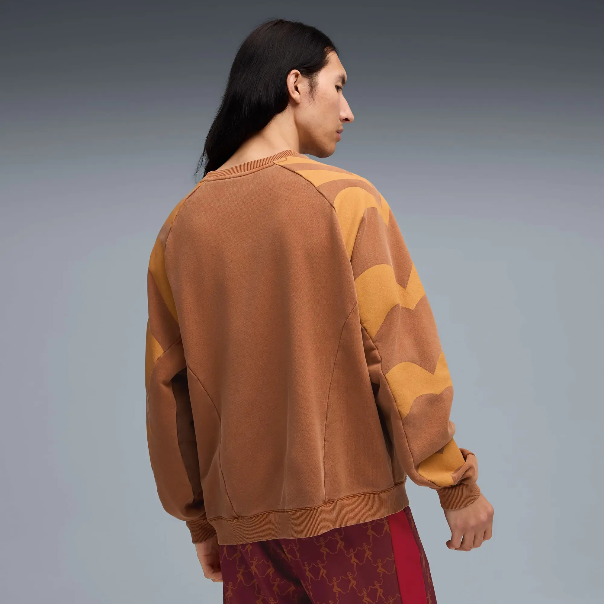 PUMA x Kidsuper Crew Shirt Sweat Men, Teak, size Large