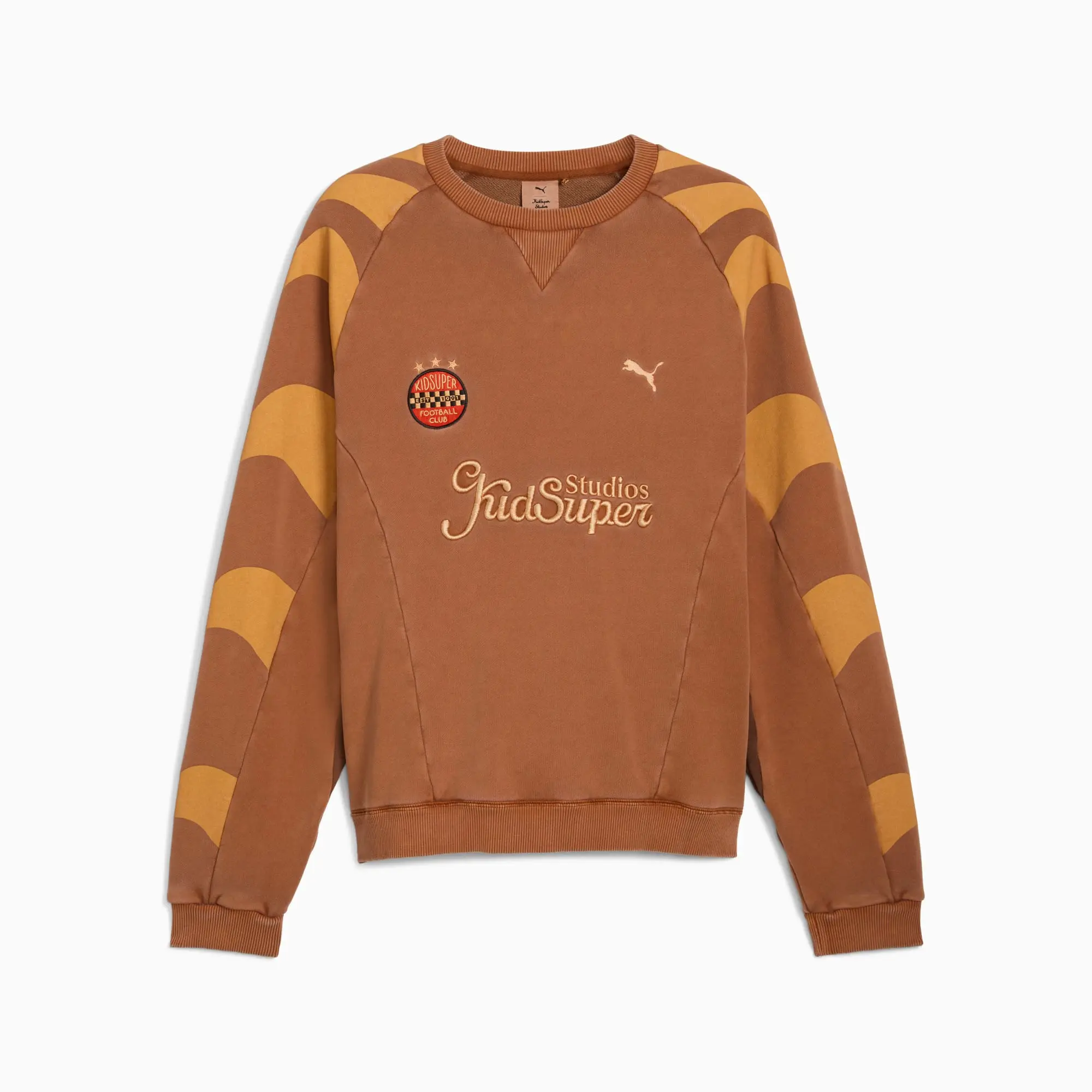 PUMA x Kidsuper Crew Shirt Sweat Men, Teak, size Large