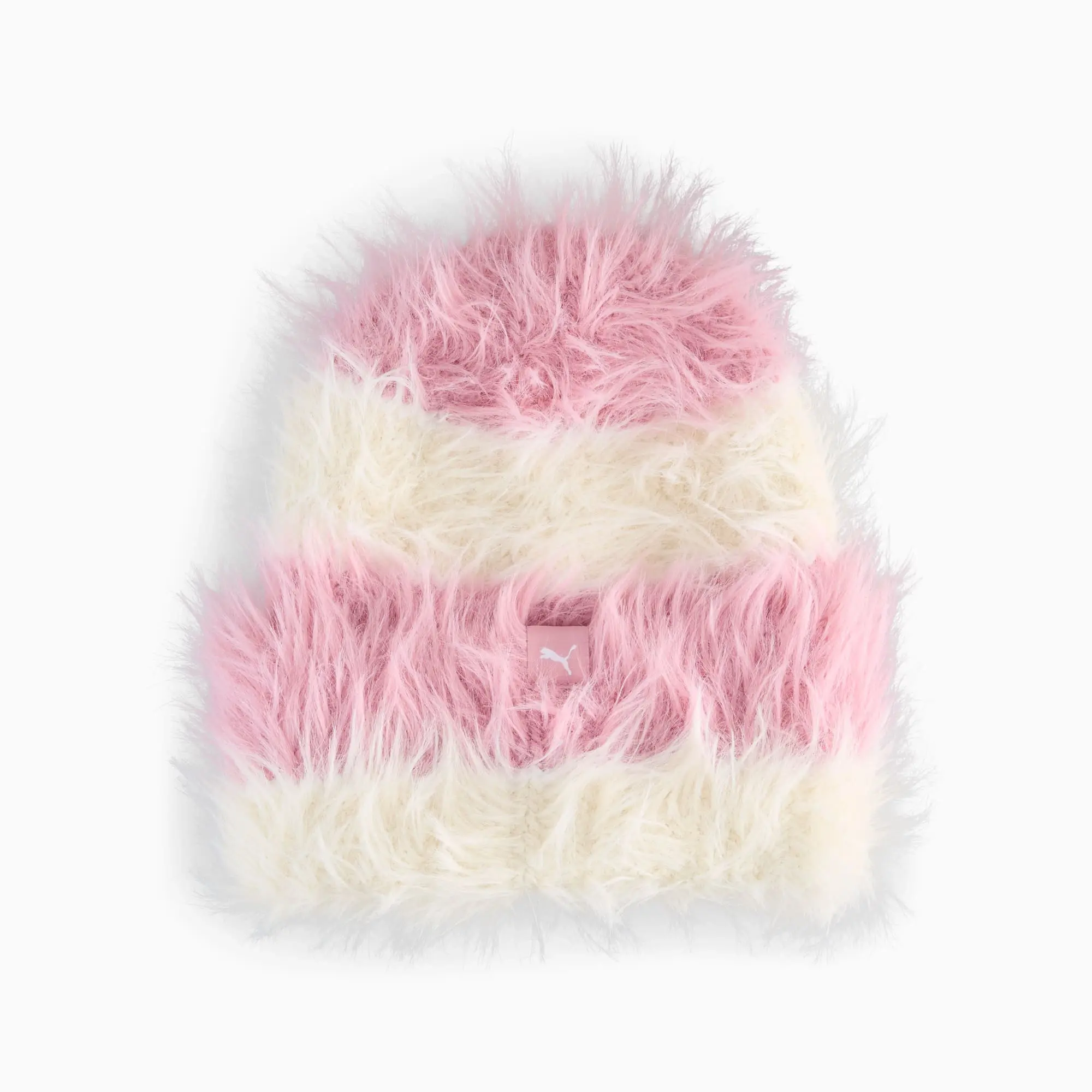 PUMA x Kidsuper High-Crown Beanie Hat Unisex, Poised Pink/Alpine Snow