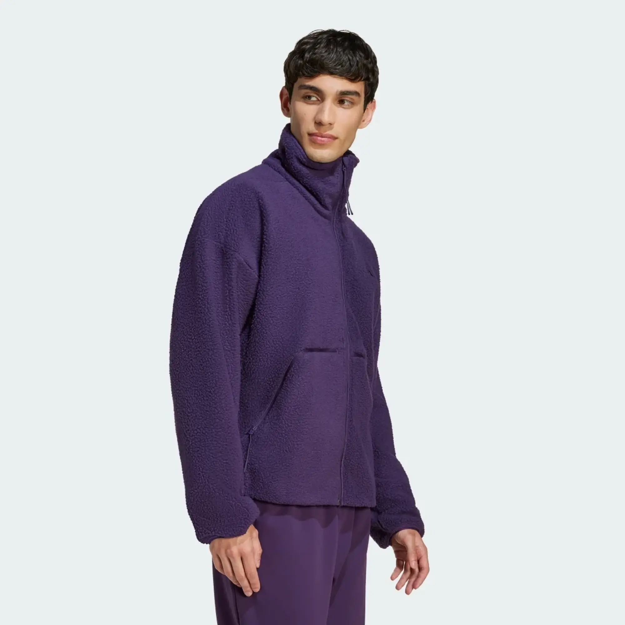 adidas City Tech High Pile Fleece Full-Zip Jacket