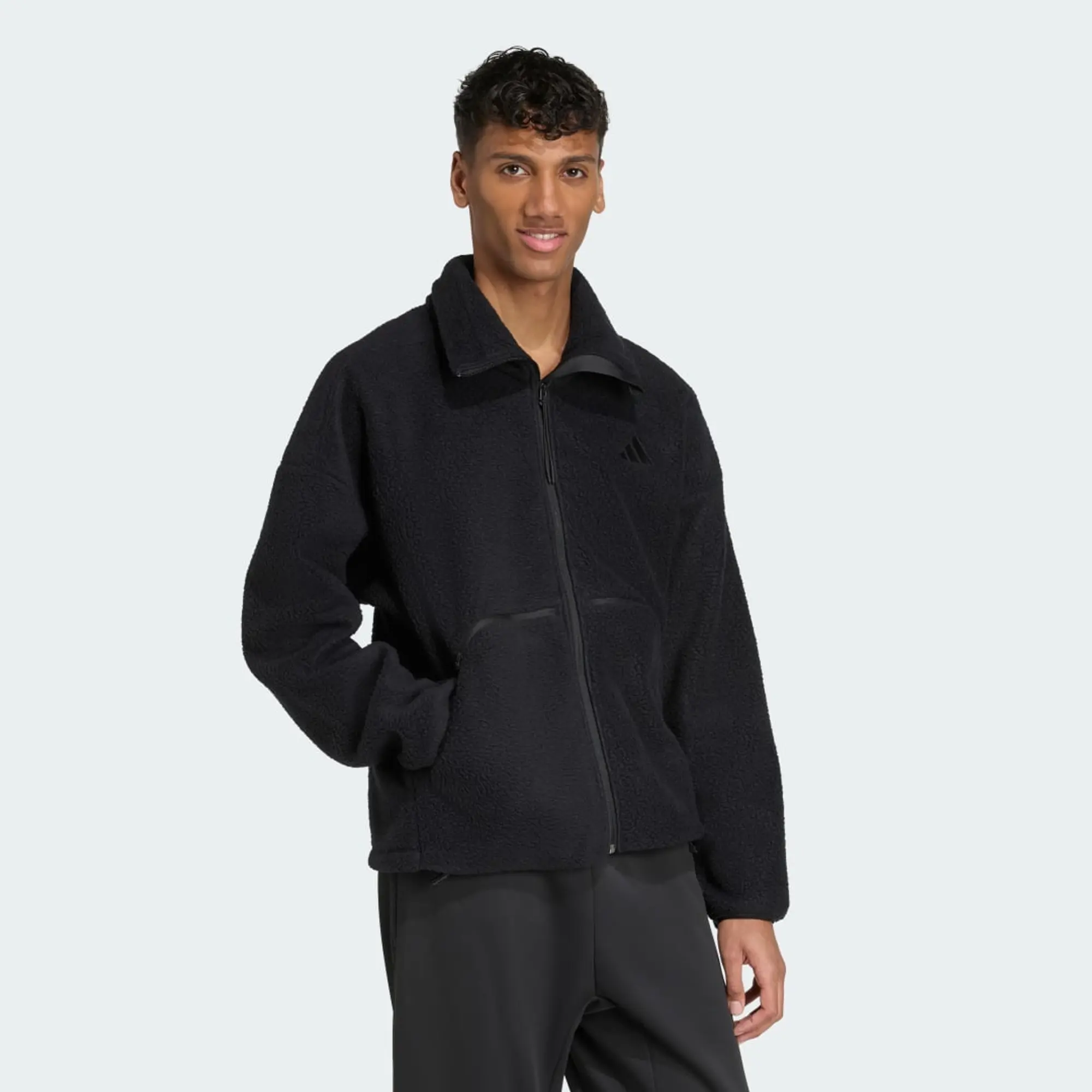 adidas City Tech High Pile Fleece Full-Zip Jacket
