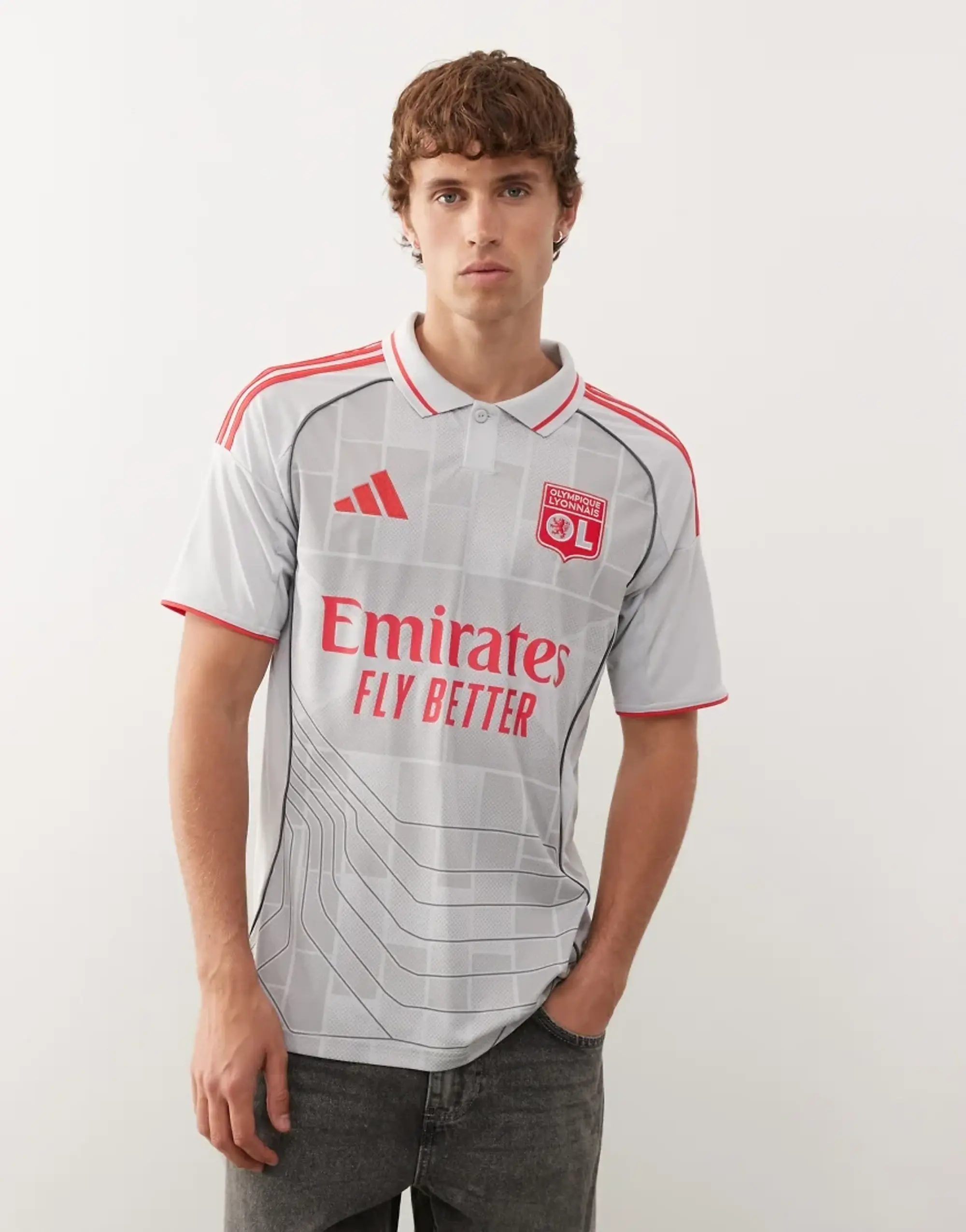 Adidas Olympic Lyon Third 25-26 Men Jerseys/Replicas - Grey