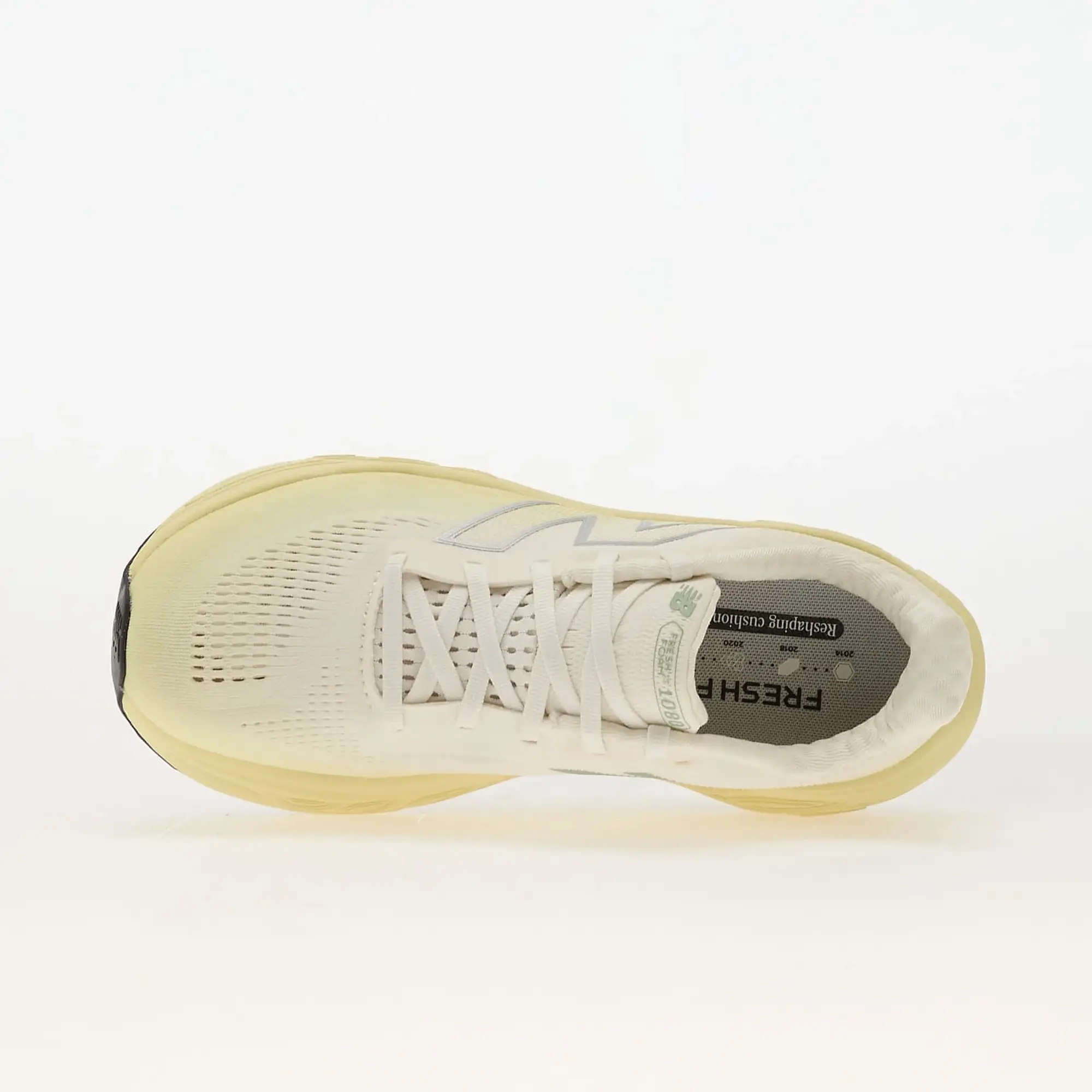 New Balance Women's Fresh Foam X 1080v14 in Yellow/White/Green Synthetic