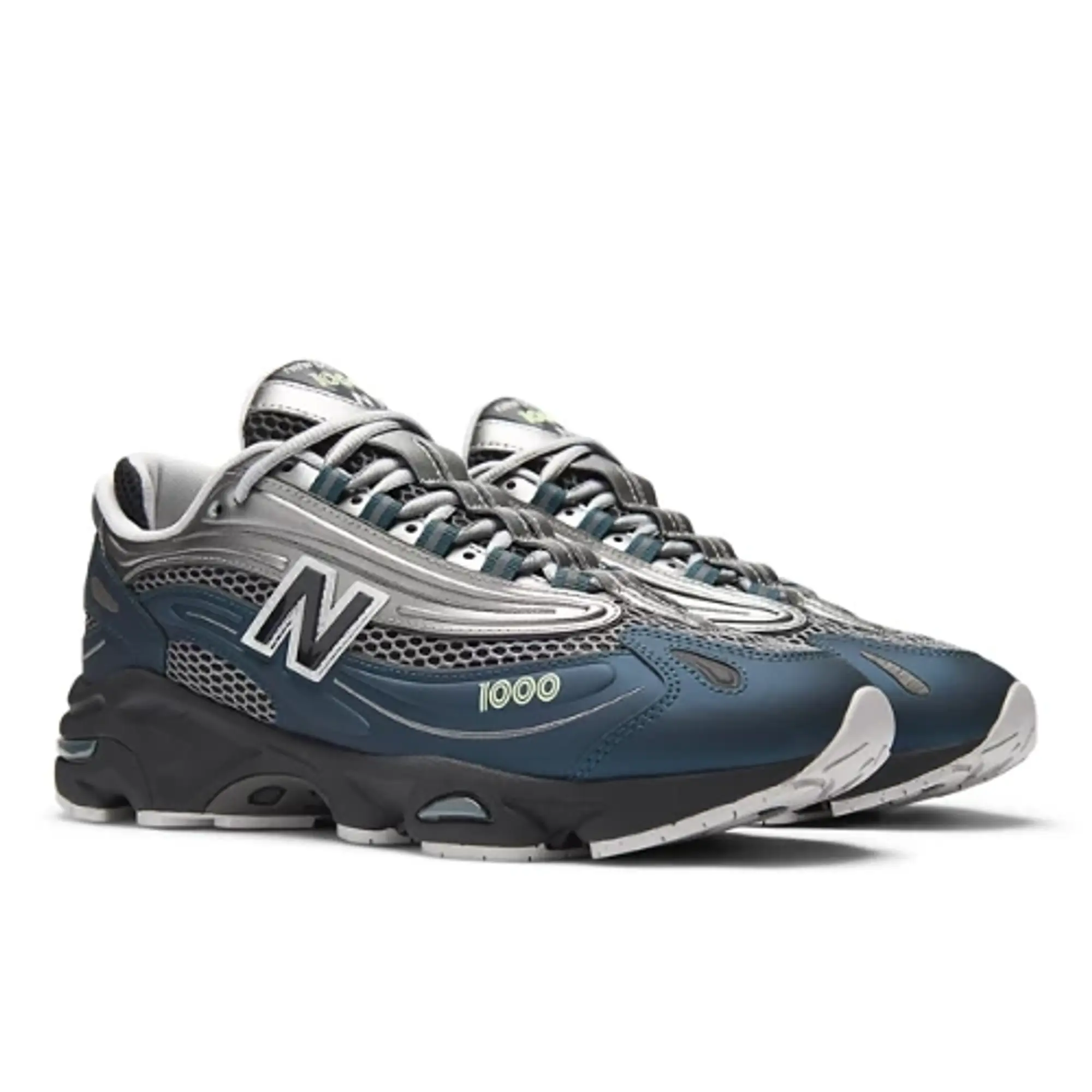 New Balance Unisex 1000 in Blue/Grey/Green Synthetic