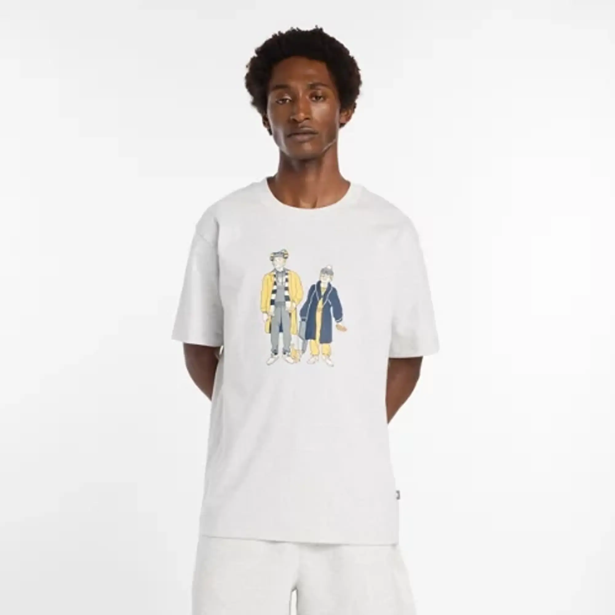 New Balance Men's Athletics Never Age T-Shirt in Grey Cotton