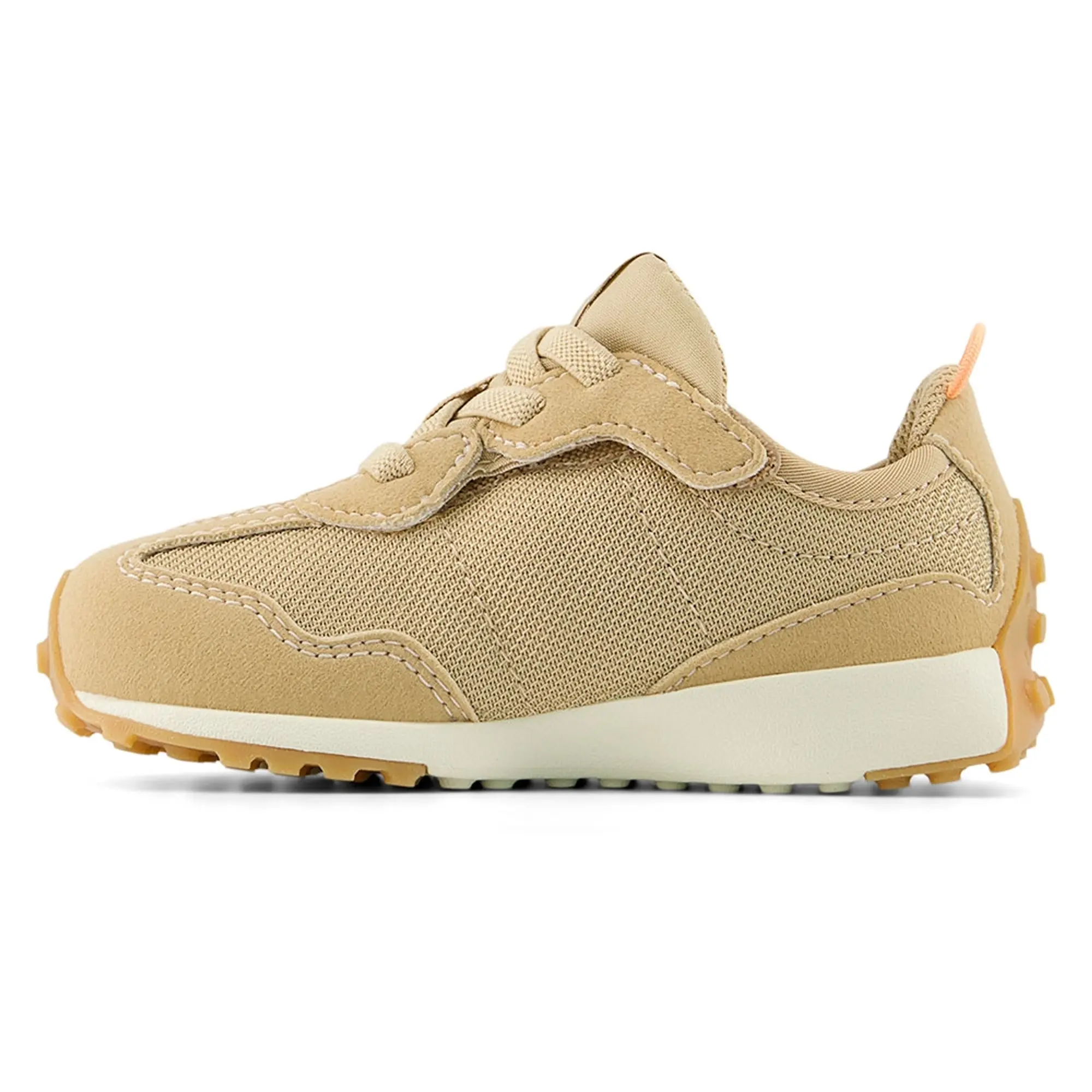 New Balance Kids' 327 NEW-B HOOK & LOOP in Orange/Beige Synthetic
