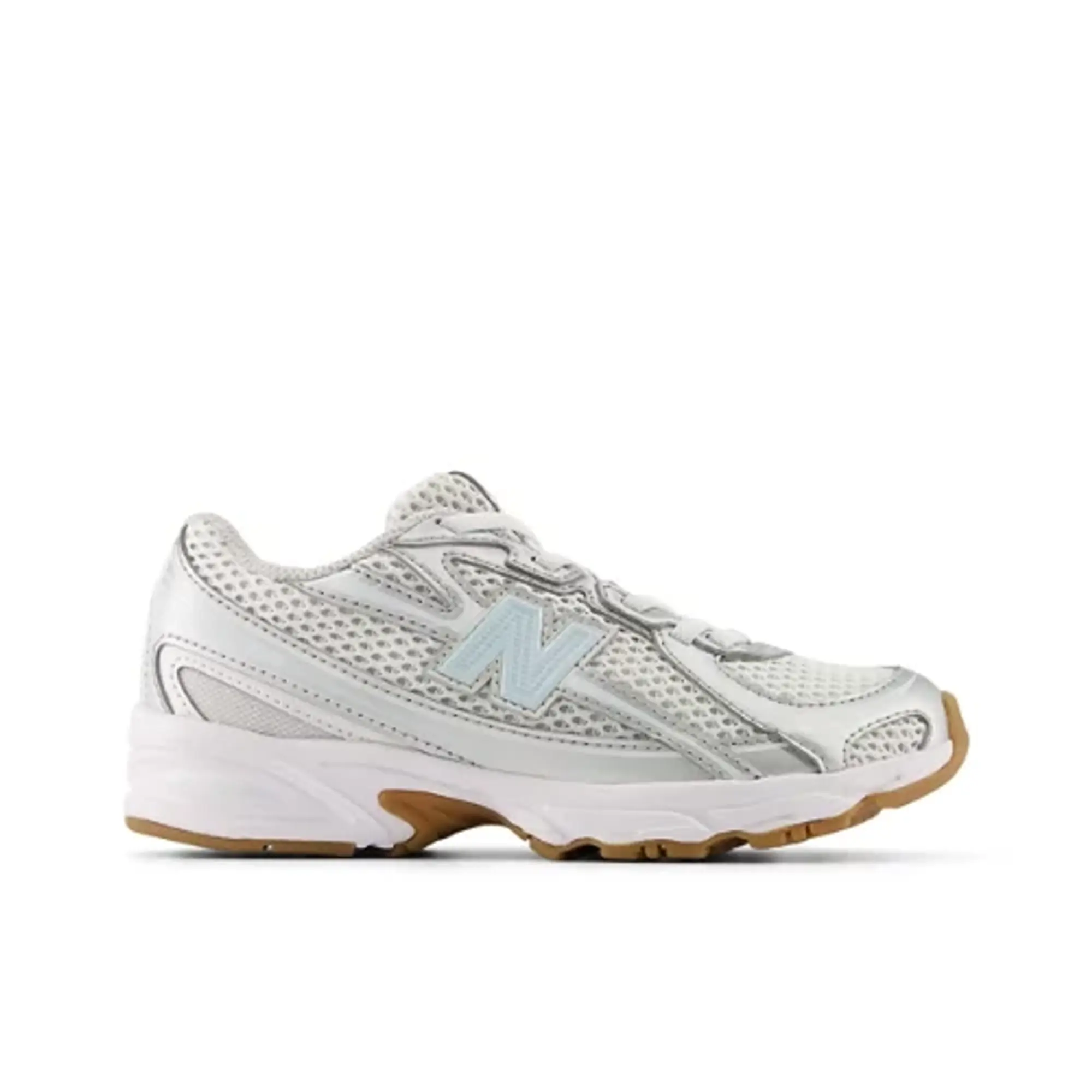 New Balance Kids' 740 BUNGEE in Grey/Blue Synthetic