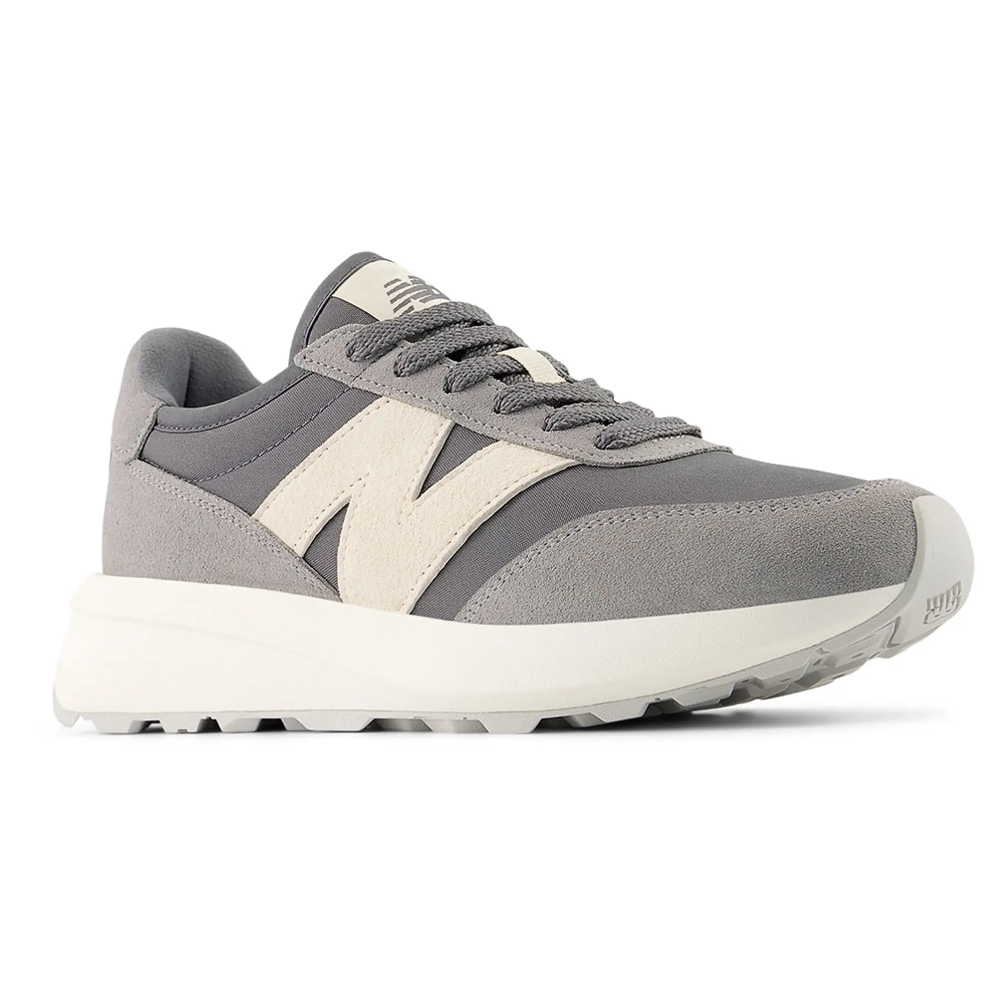 New Balance Unisex 370 in Grey Suede/Mesh