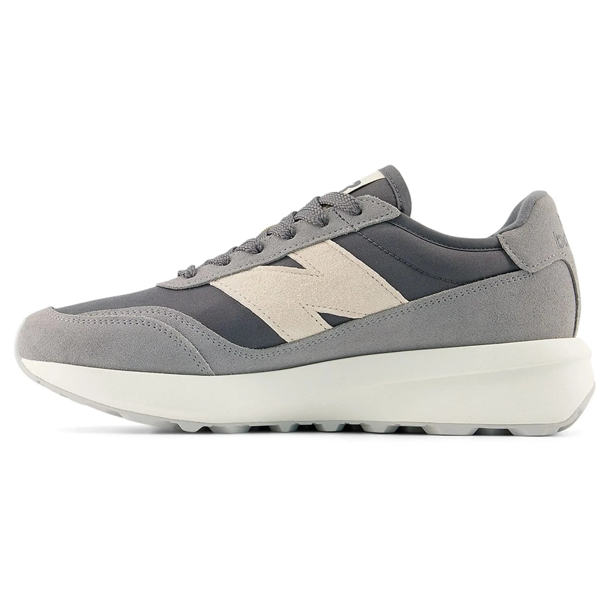New Balance Unisex 370 in Grey Suede/Mesh