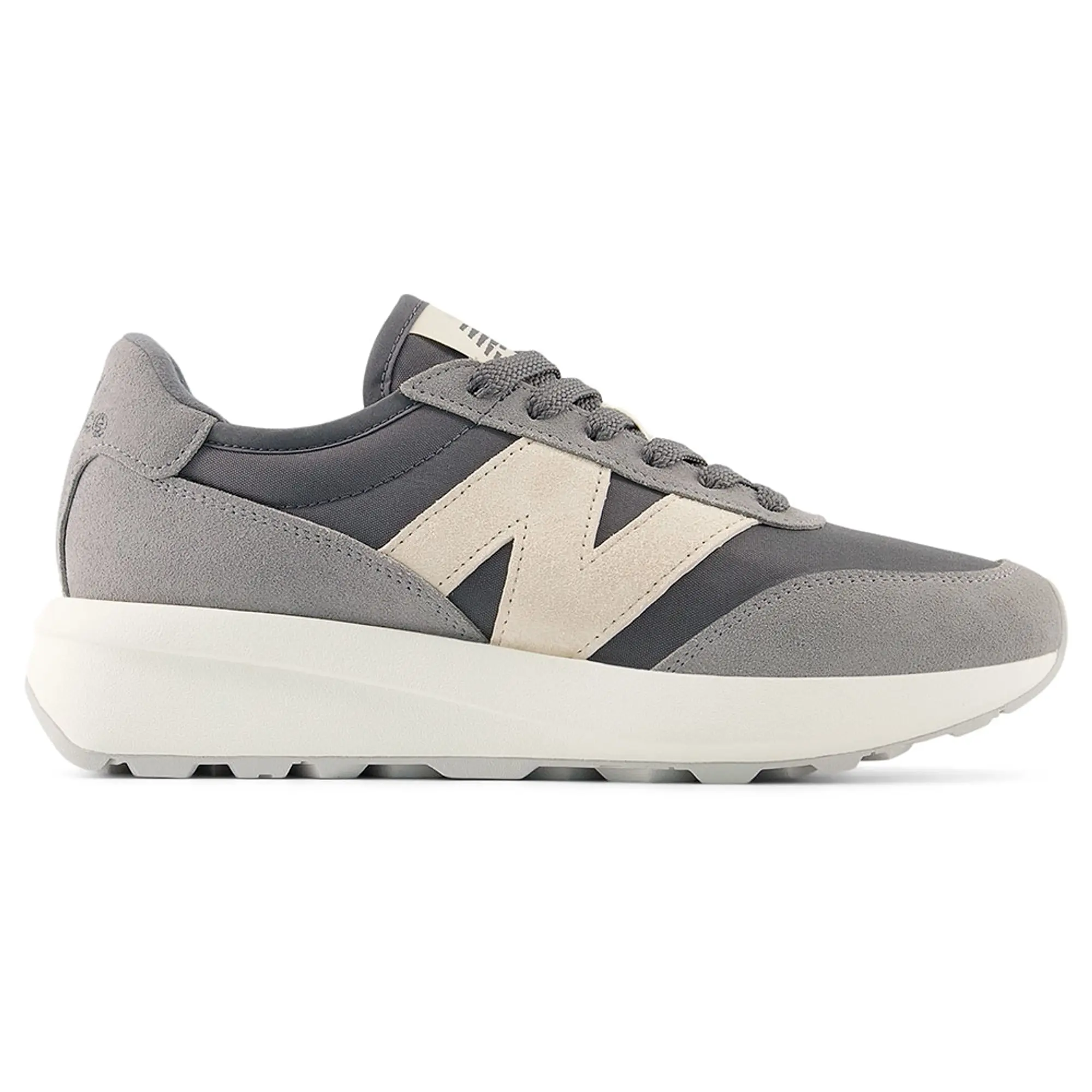 New Balance Unisex 370 in Grey Suede/Mesh