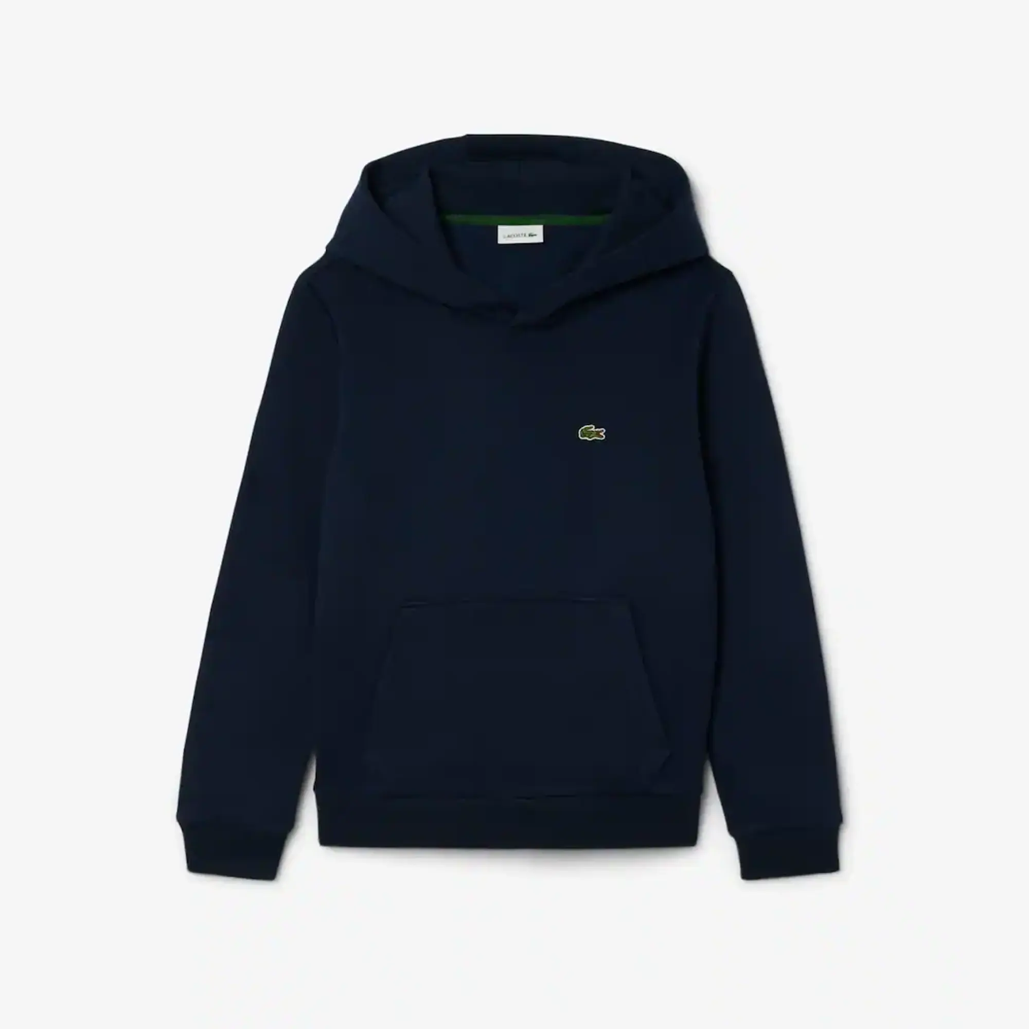 Lacoste Kangaroo Pocket Fleece Hoodie - Midnight Blue