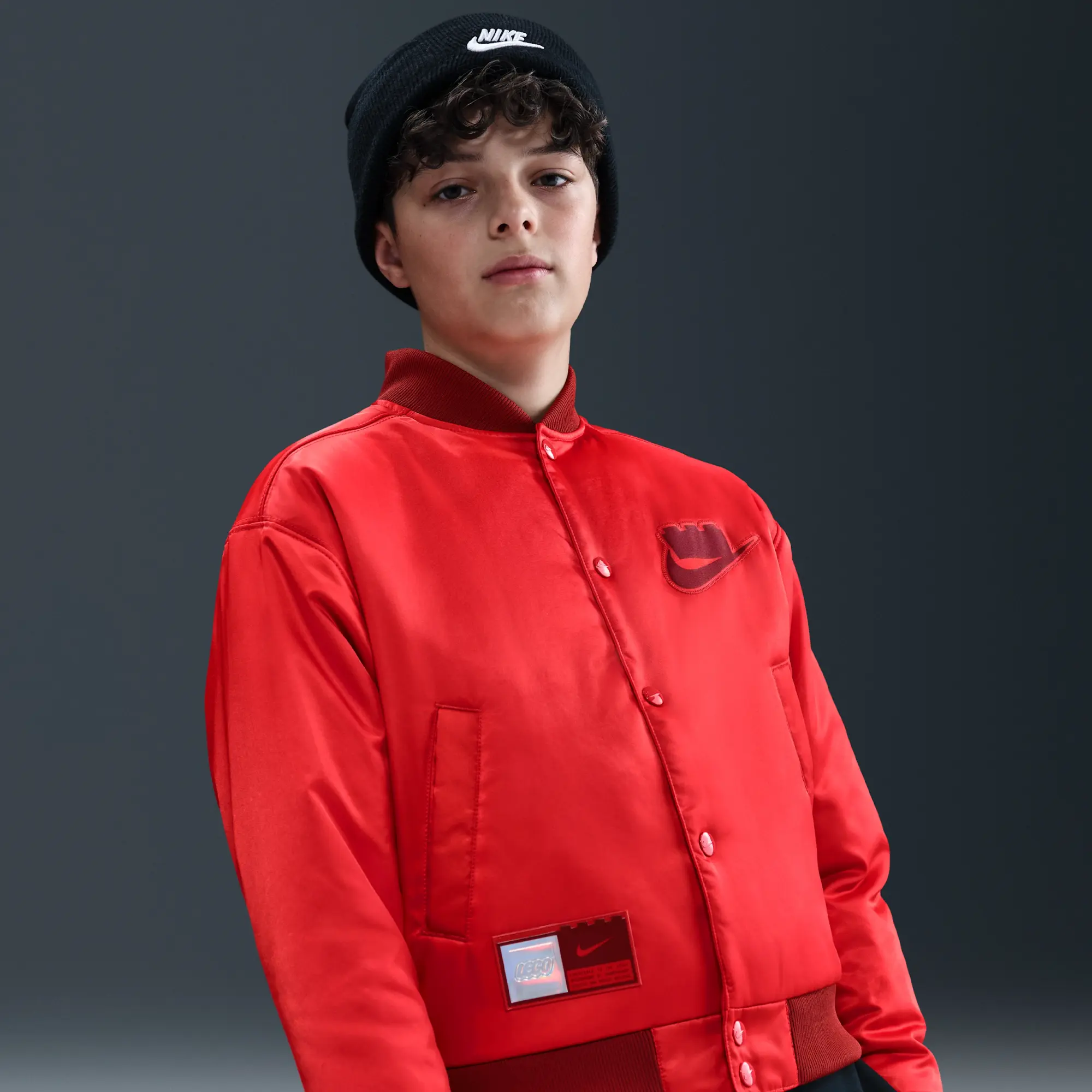 Nike x LEGO® Collection Older Kids' Basketball Jacket - Red