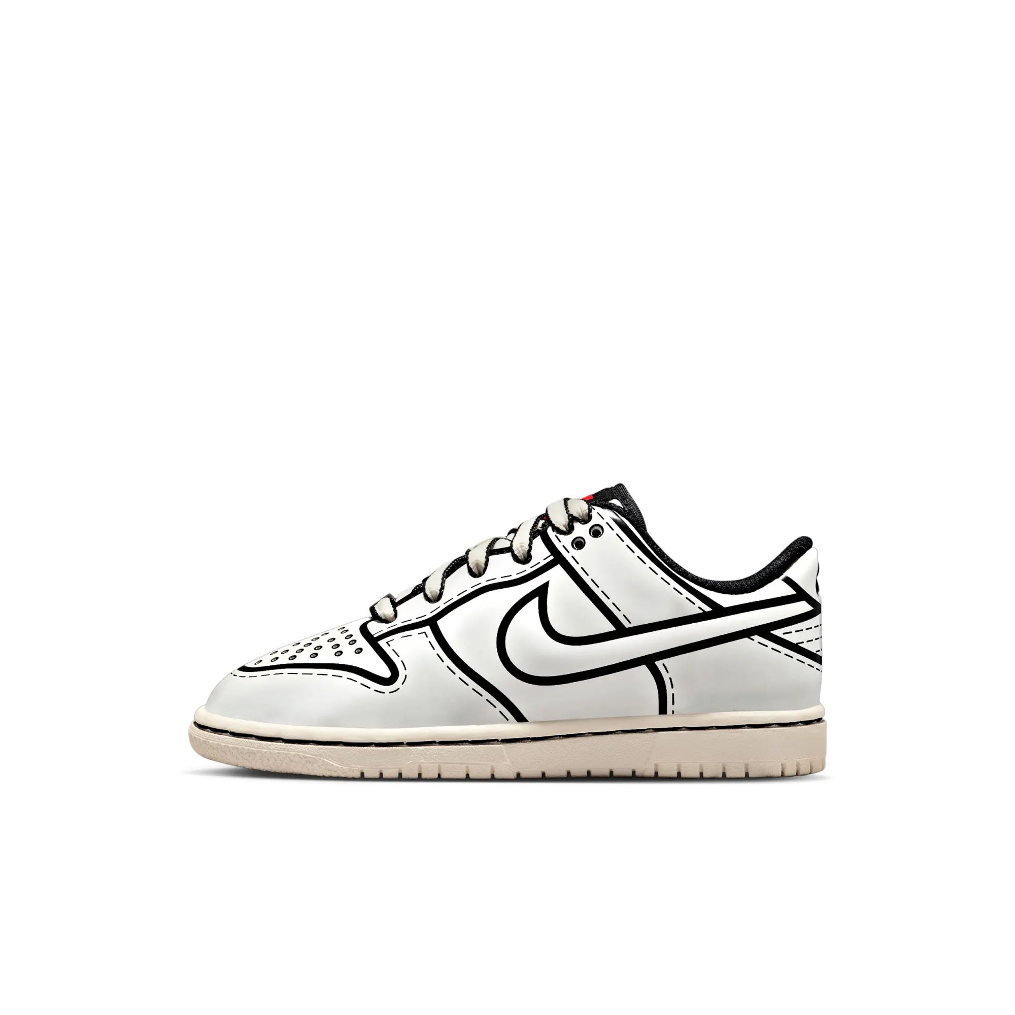 Nike Dunk Low x LEGO® Collection Younger Kids' Shoes - White