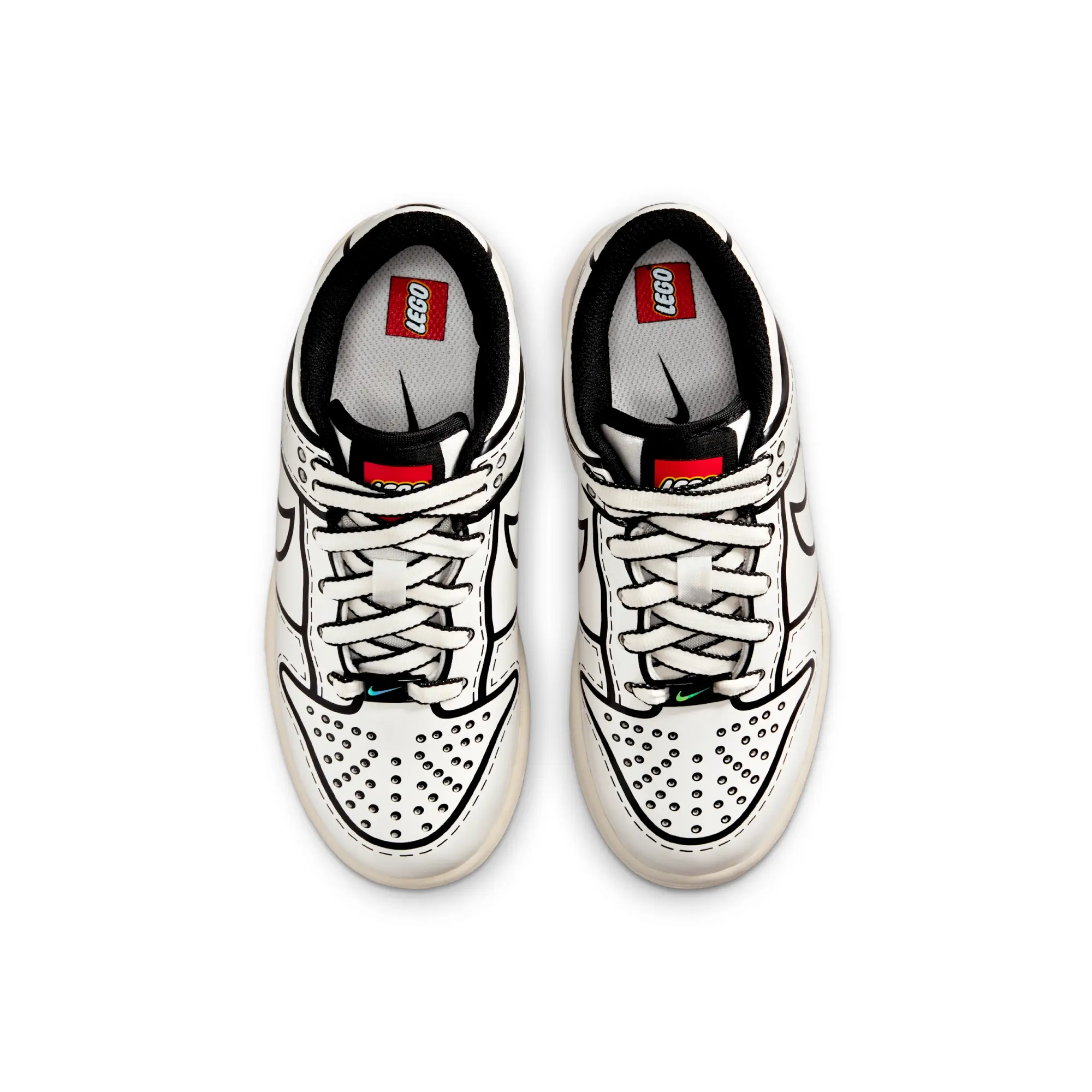 Nike Dunk Low x LEGO® Collection Younger Kids' Shoes - White