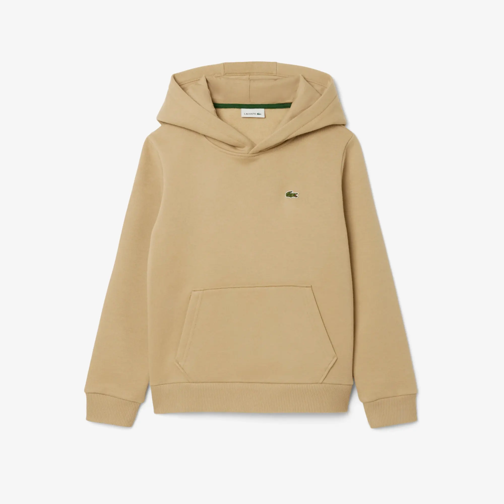 Lacoste Kangaroo Pocket Fleece Hoodie - Beige