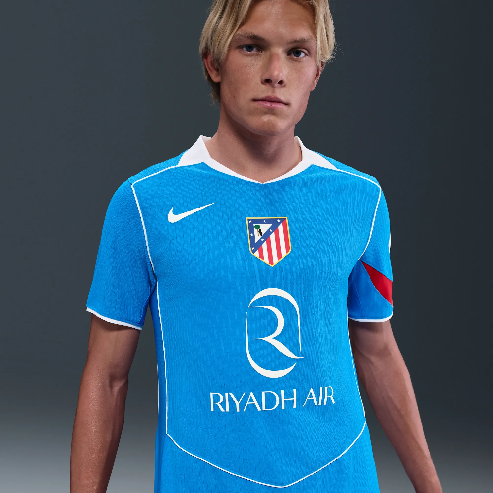 Atlético Madrid 2025/26 Match Third Men's Nike Dri-FIT ADV Total 90 Football Authentic Shirt - Blue - Polyester