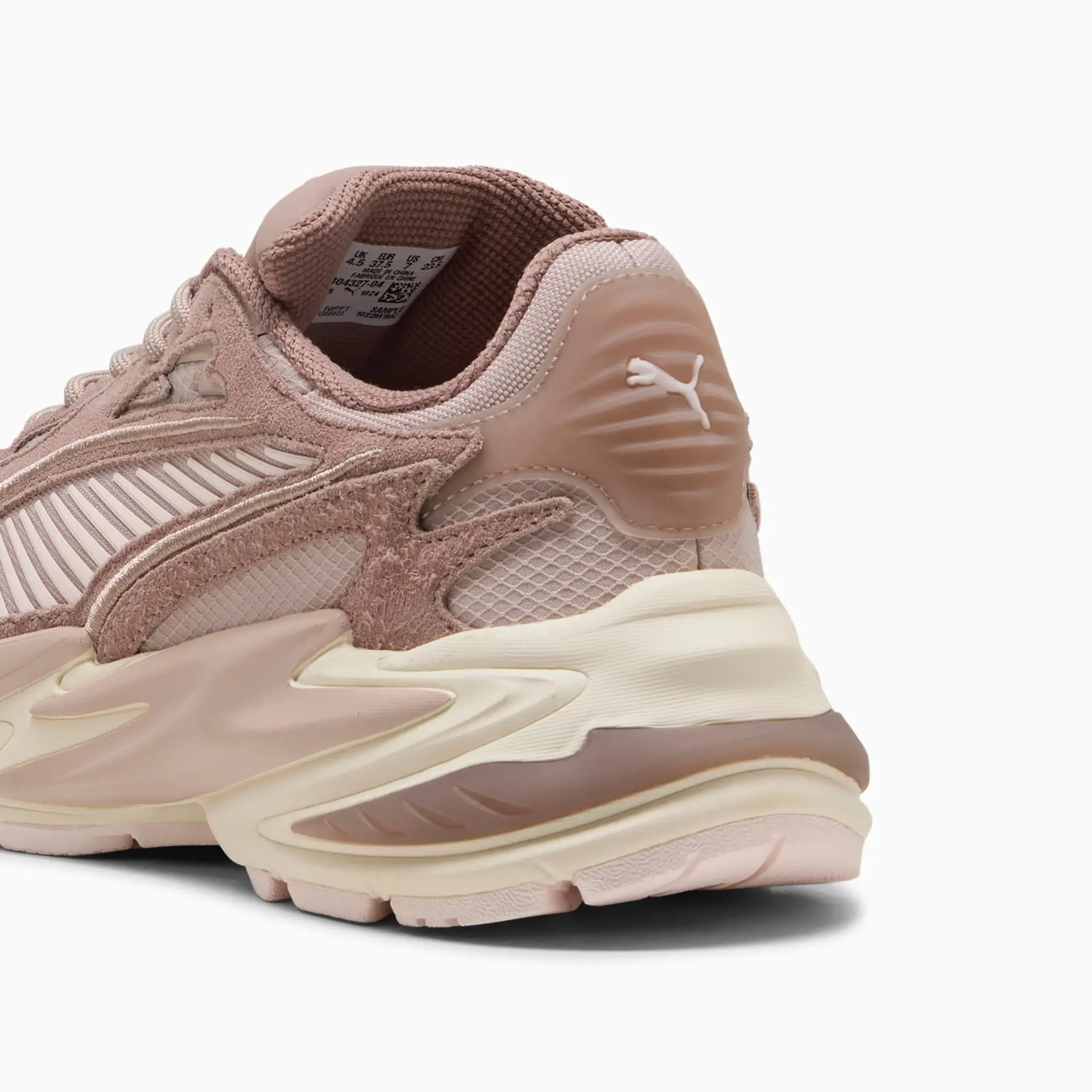 PUMA RS Surge Hairy Suede Sneakers Unisex, Rose Latte/Sandstone, size 10
