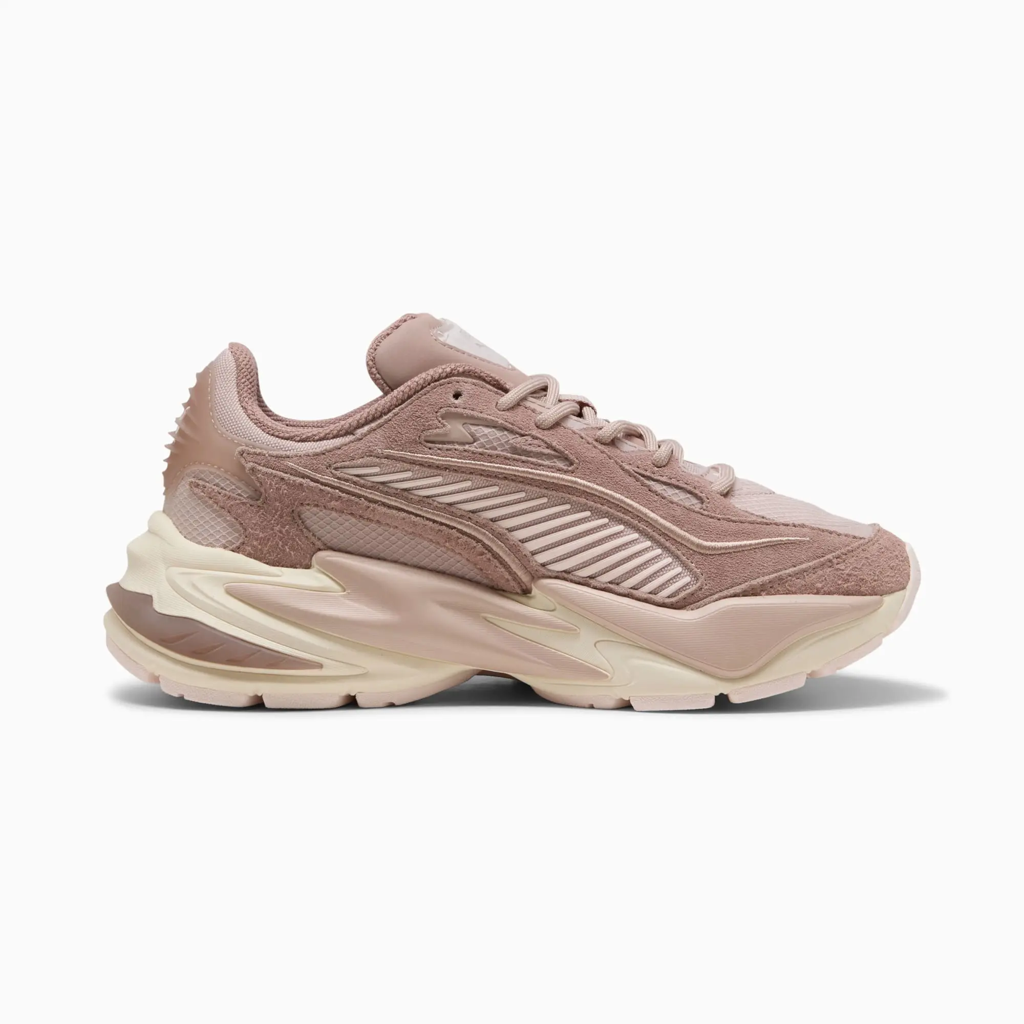 PUMA RS Surge Hairy Suede Sneakers Unisex, Rose Latte/Sandstone, size 10
