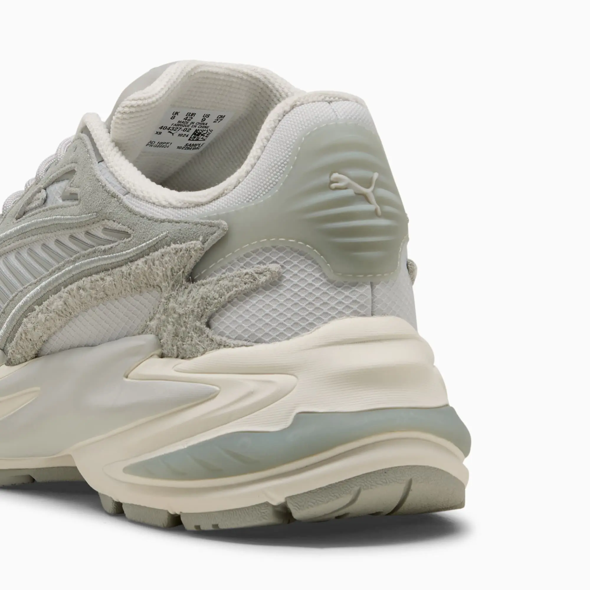 PUMA RS Surge Hairy Suede Sneakers Unisex, Cool Light Grey/Vapor Grey, size 10