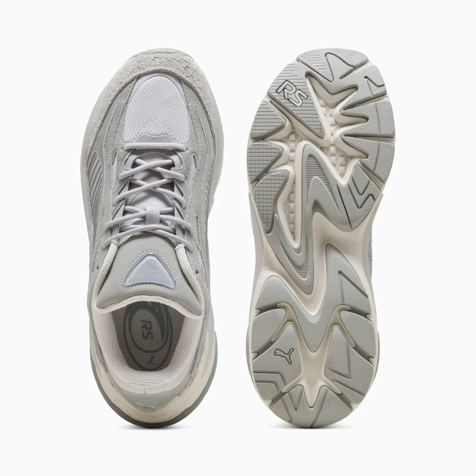 PUMA RS Surge Hairy Suede Sneakers Unisex, Cool Light Grey/Vapor Grey, size 10