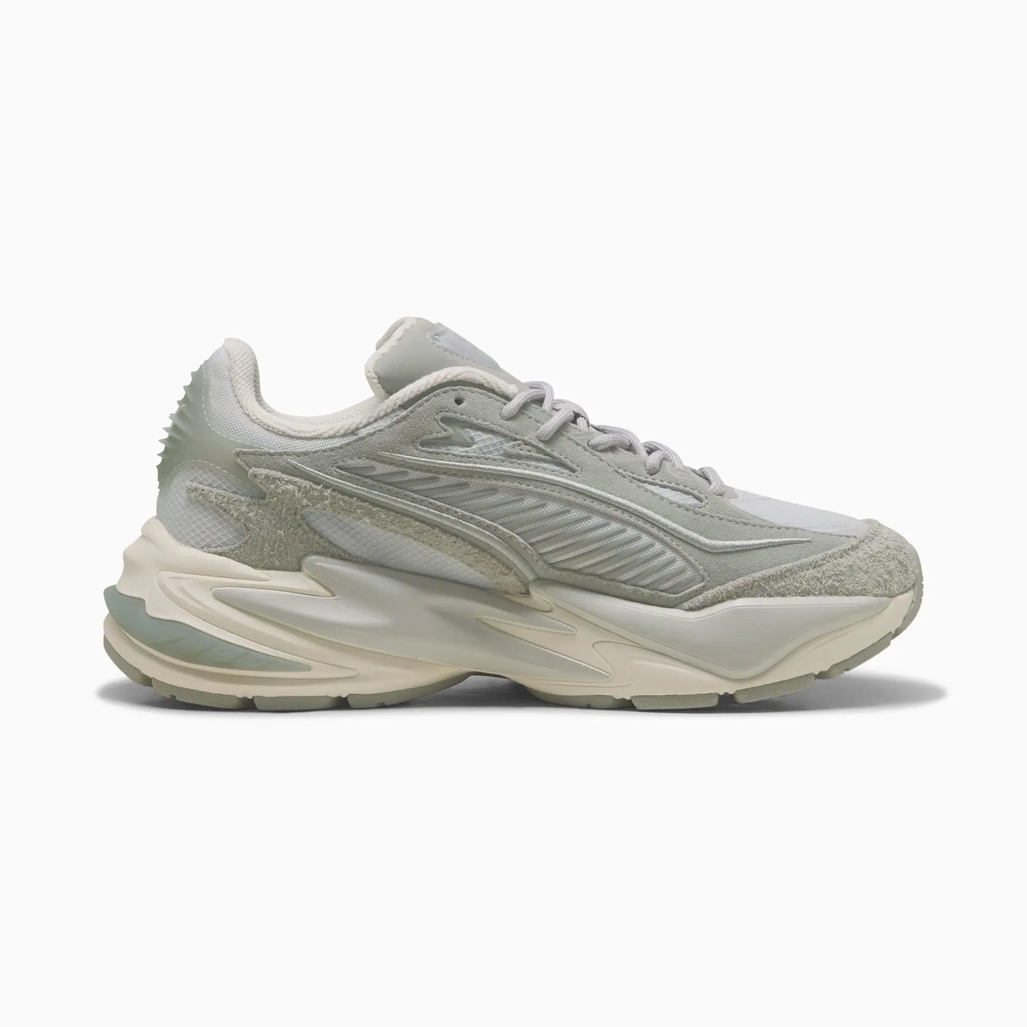 PUMA RS Surge Hairy Suede Sneakers Unisex, Cool Light Grey/Vapor Grey, size 10