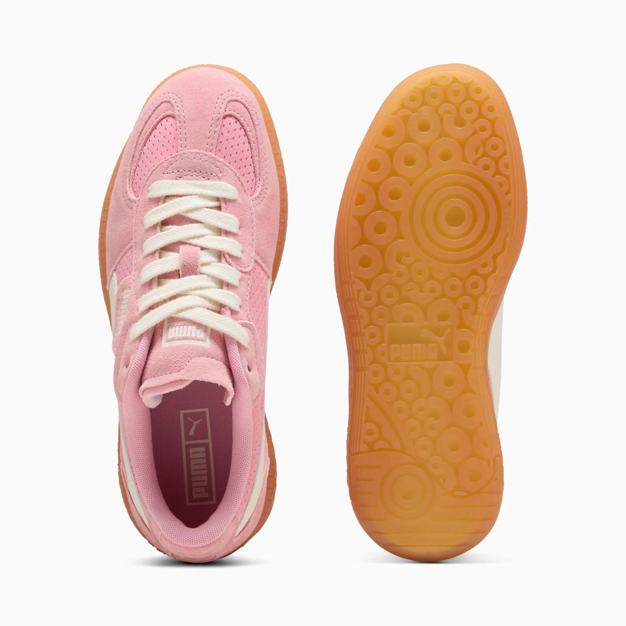 PUMA Palermo Moda Vintage Sneakers Women, Warm White/Pinkscape, size 3
