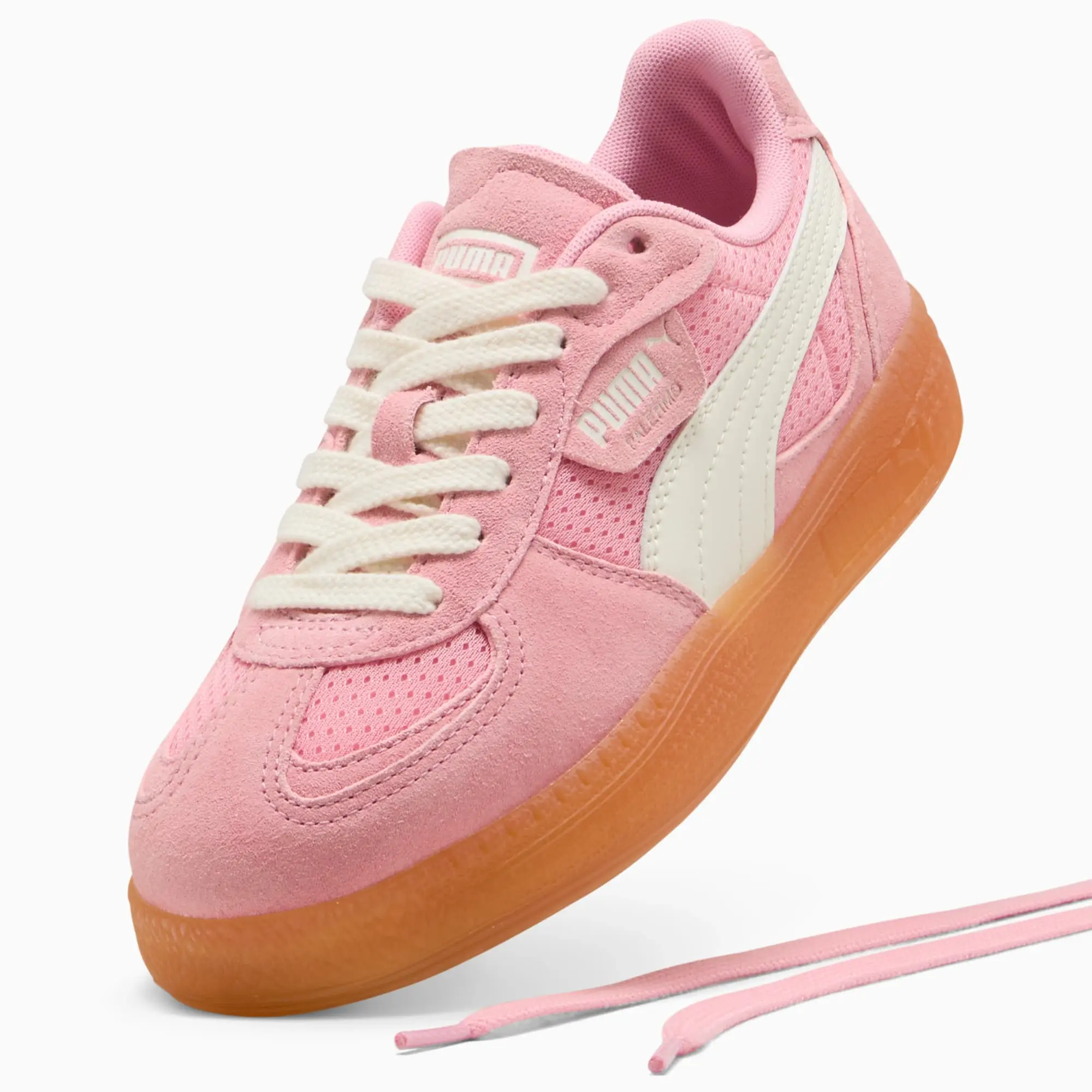 PUMA Palermo Moda Vintage Sneakers Women, Warm White/Pinkscape, size 3