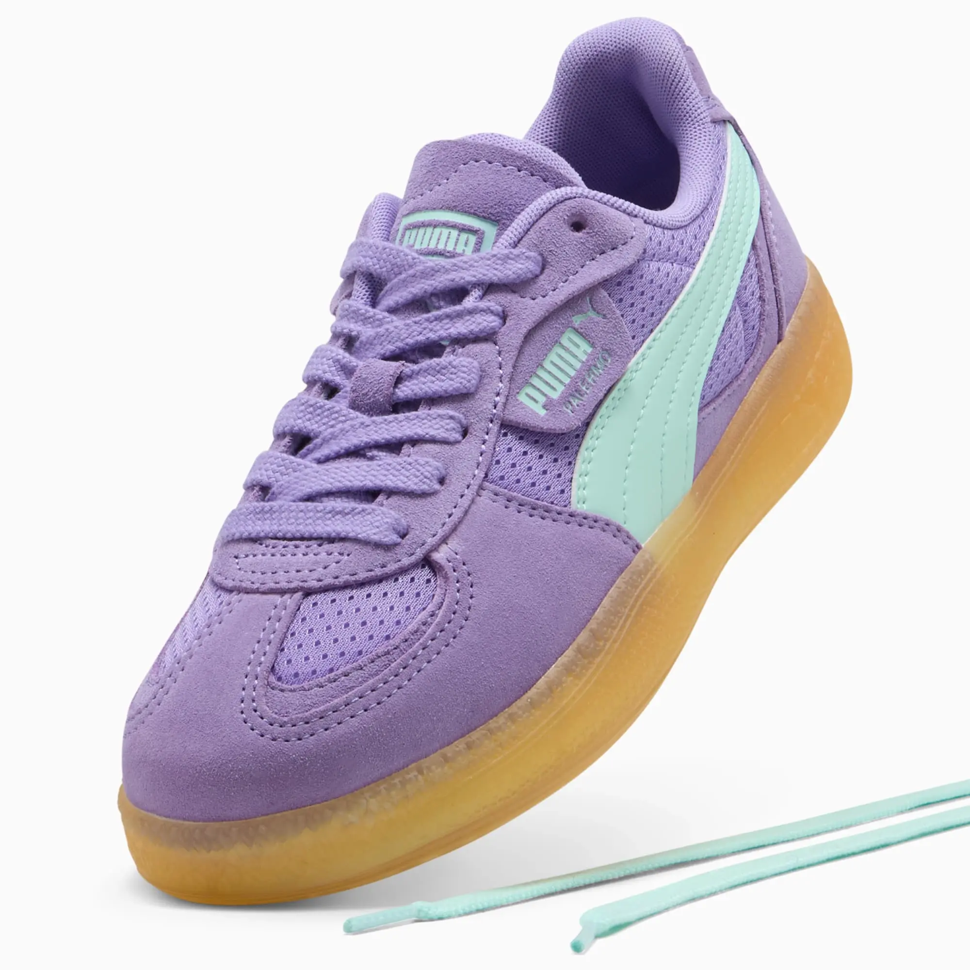PUMA Palermo Moda Vintage Sneakers Women, Lavender Alert/Mint Melt, size 3