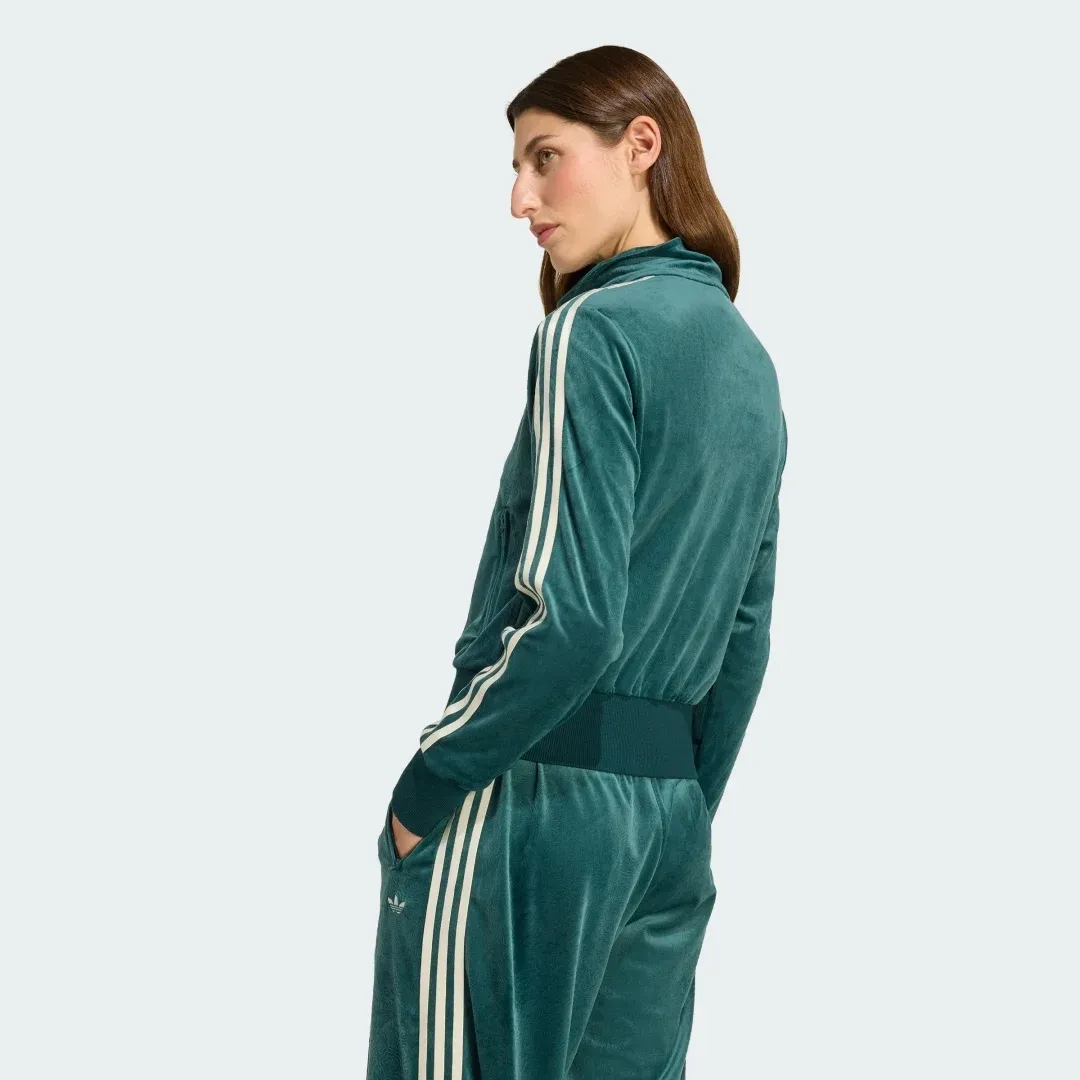 adidas FIREBIRD VELOUR TRACK TOP ダークブラウン（アディダス