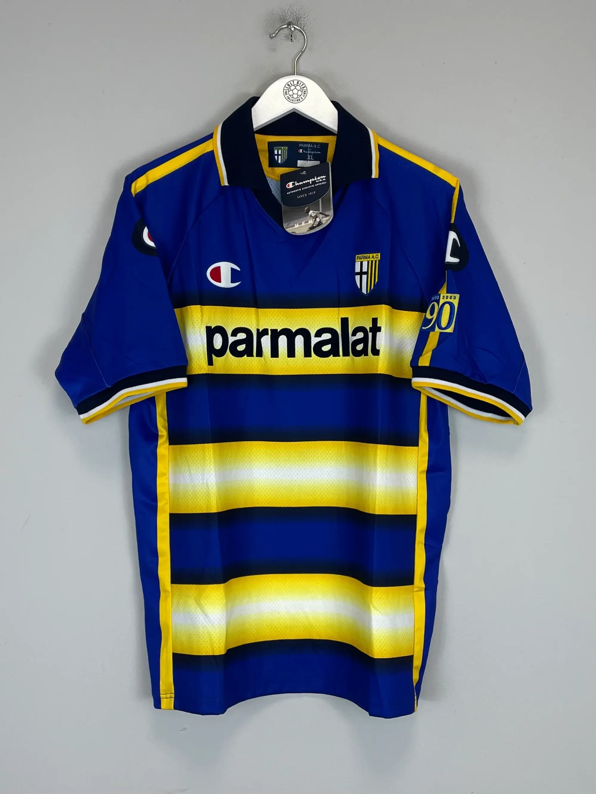 2003/04 PARMA *BNWT* 90 YEARS HOME SHIRT (XL) CHAMPION | CULT KITS