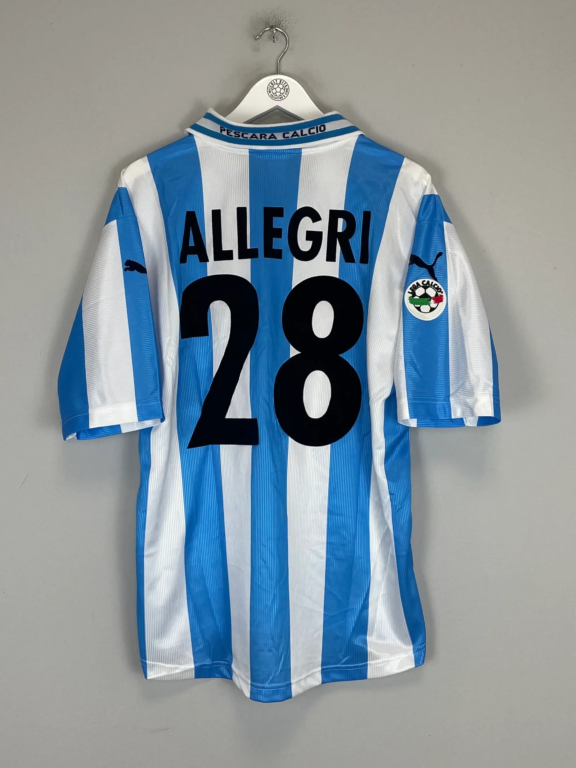 1999/01 PESCARA ALLEGRI #28 *MINT* MATCH ISSUE HOME SHIRT (XL) PUMA | CULT KITS