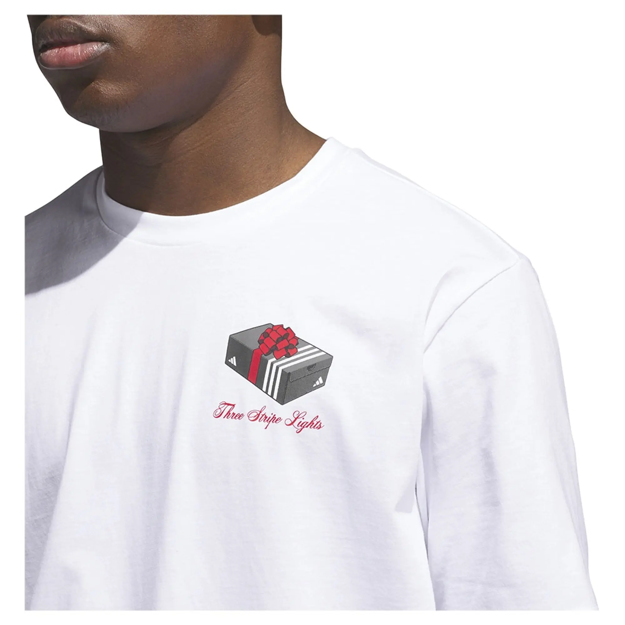 Adidas 3 Stripes Lights Giftbox Graphic Short Sleeve T-shirt