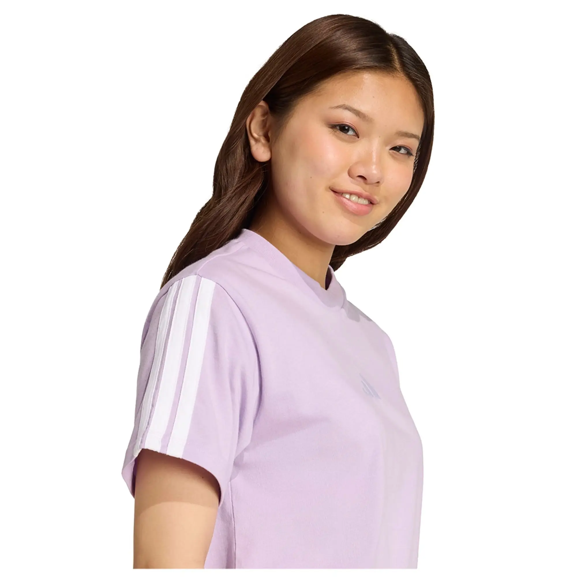 Adidas Essentials 3 Stripes Cotton Short Sleeve T-shirt
