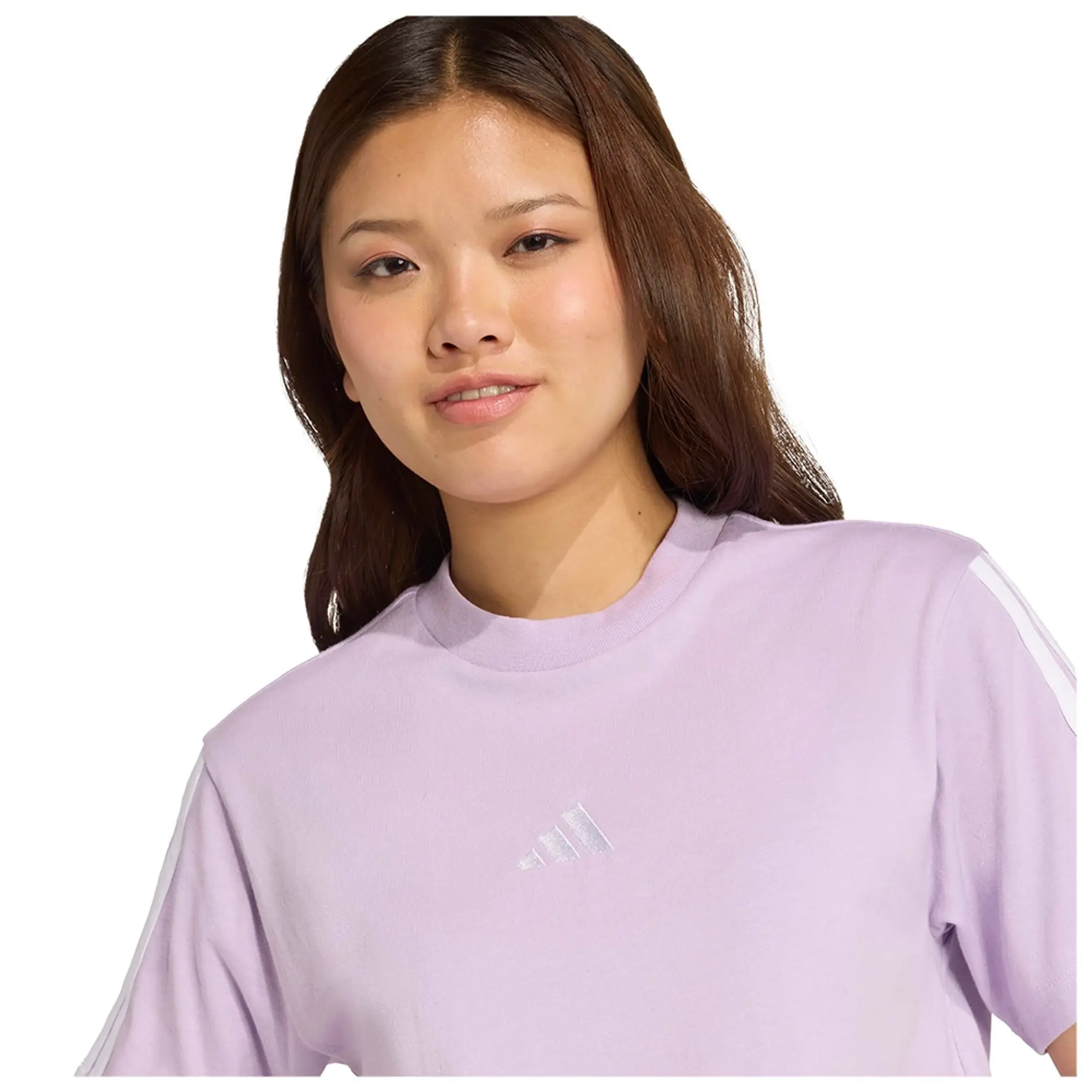 Adidas Essentials 3 Stripes Cotton Short Sleeve T-shirt