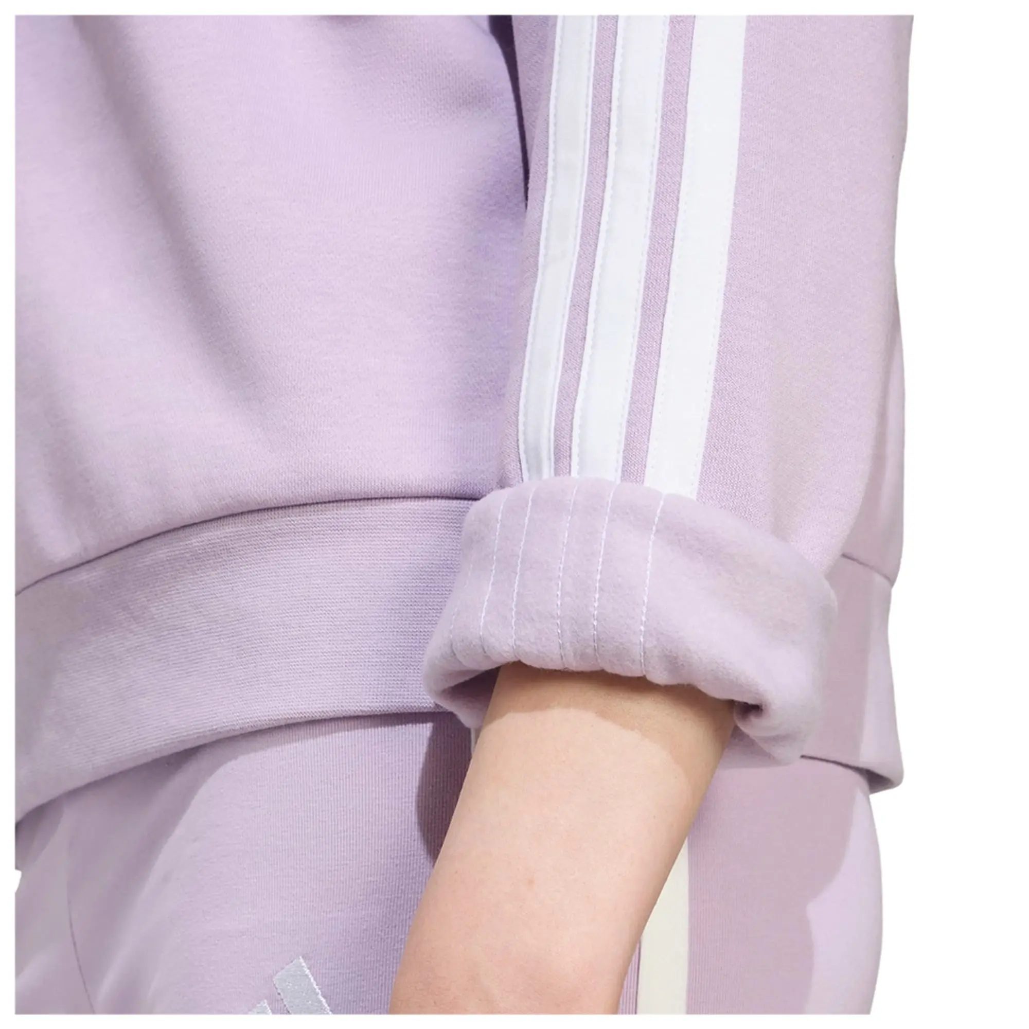 Adidas Essentials 3 Stripes Fleece Sweatshirt