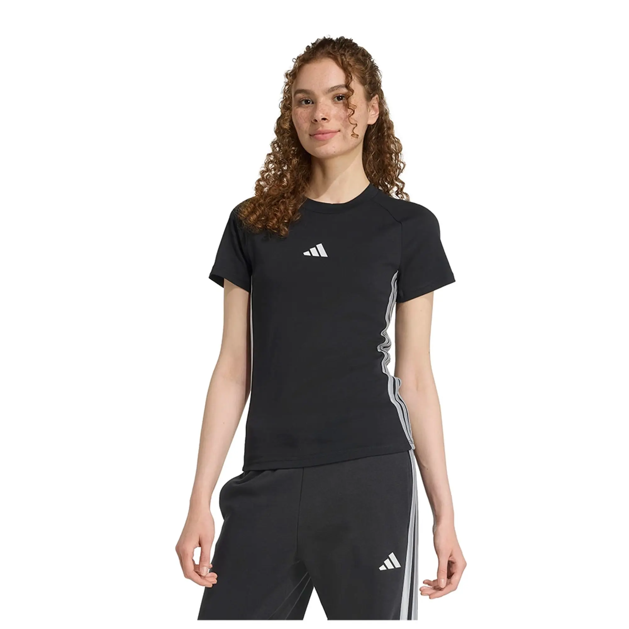 Adidas Holiday 3 Stripes Slim Short Sleeve T-shirt