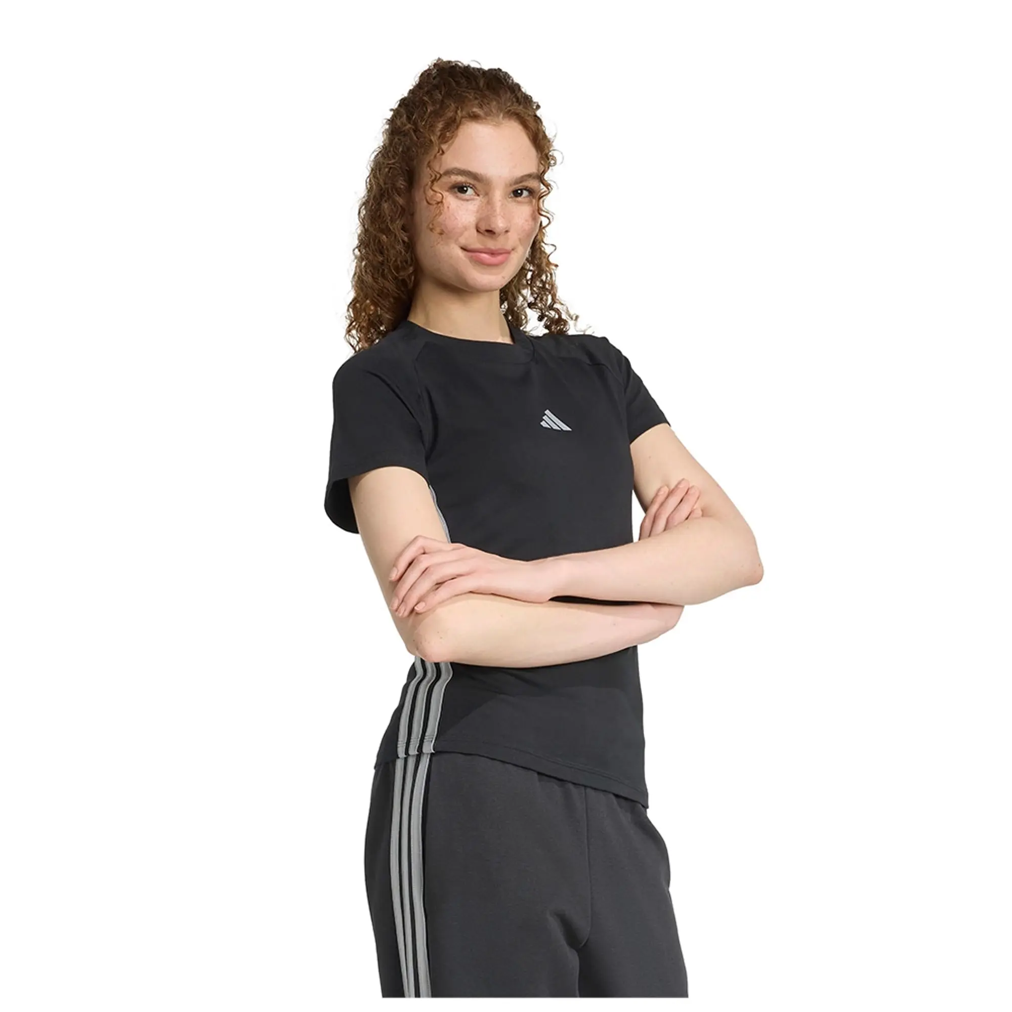 Adidas Holiday 3 Stripes Slim Short Sleeve T-shirt