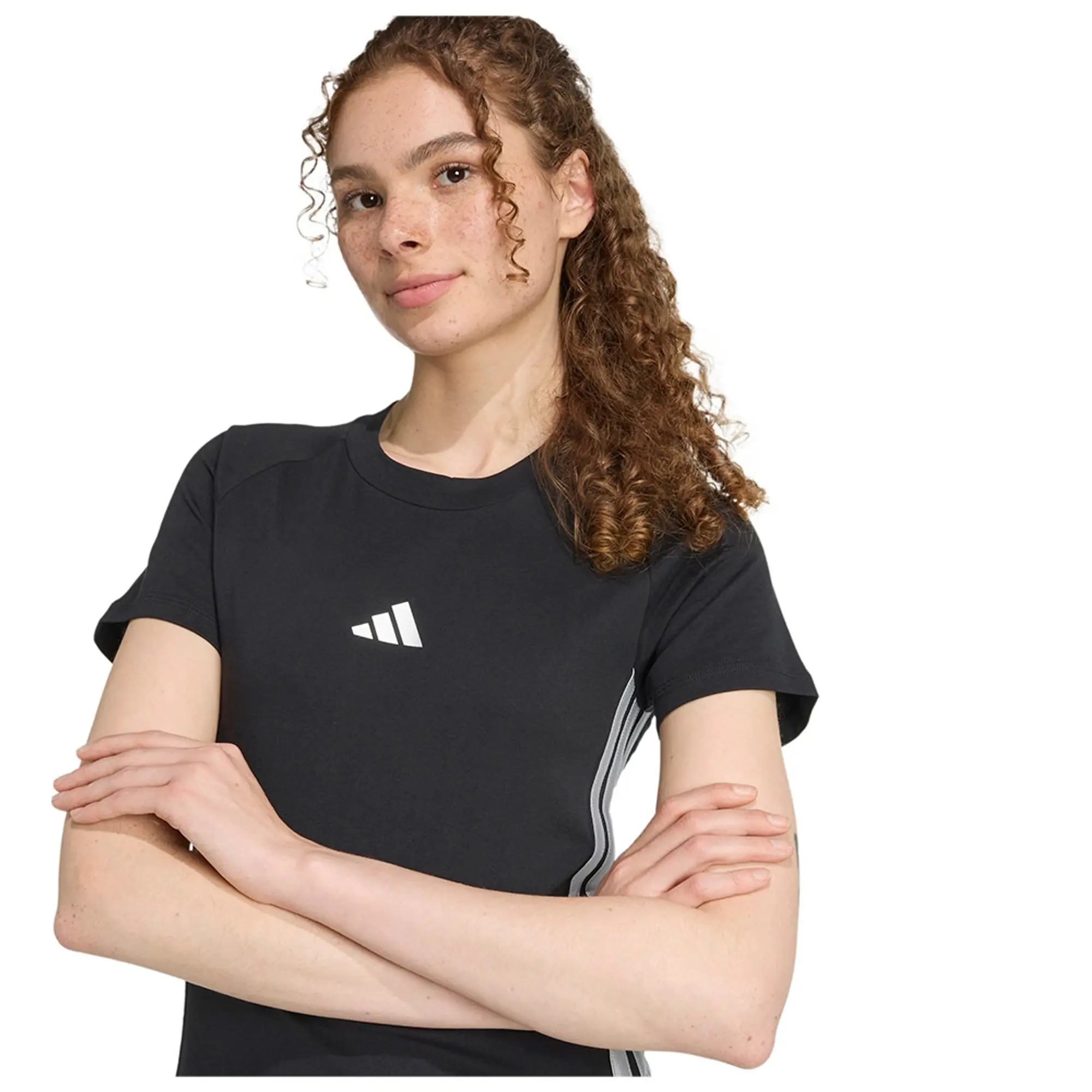Adidas Holiday 3 Stripes Slim Short Sleeve T-shirt
