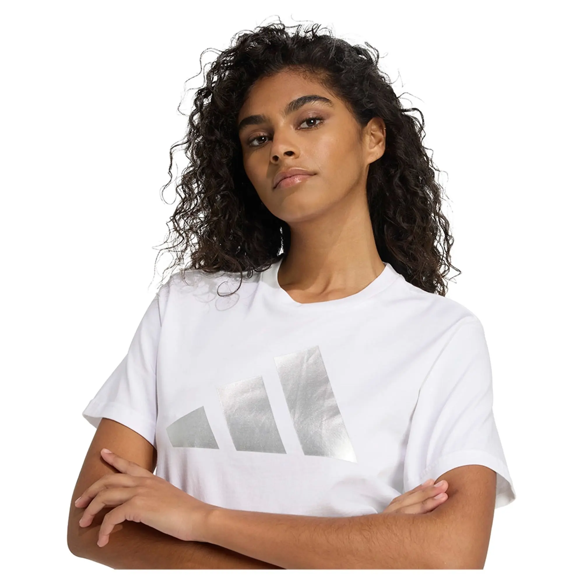 Adidas Holiday Metallic Graphic Short Sleeve T-shirt