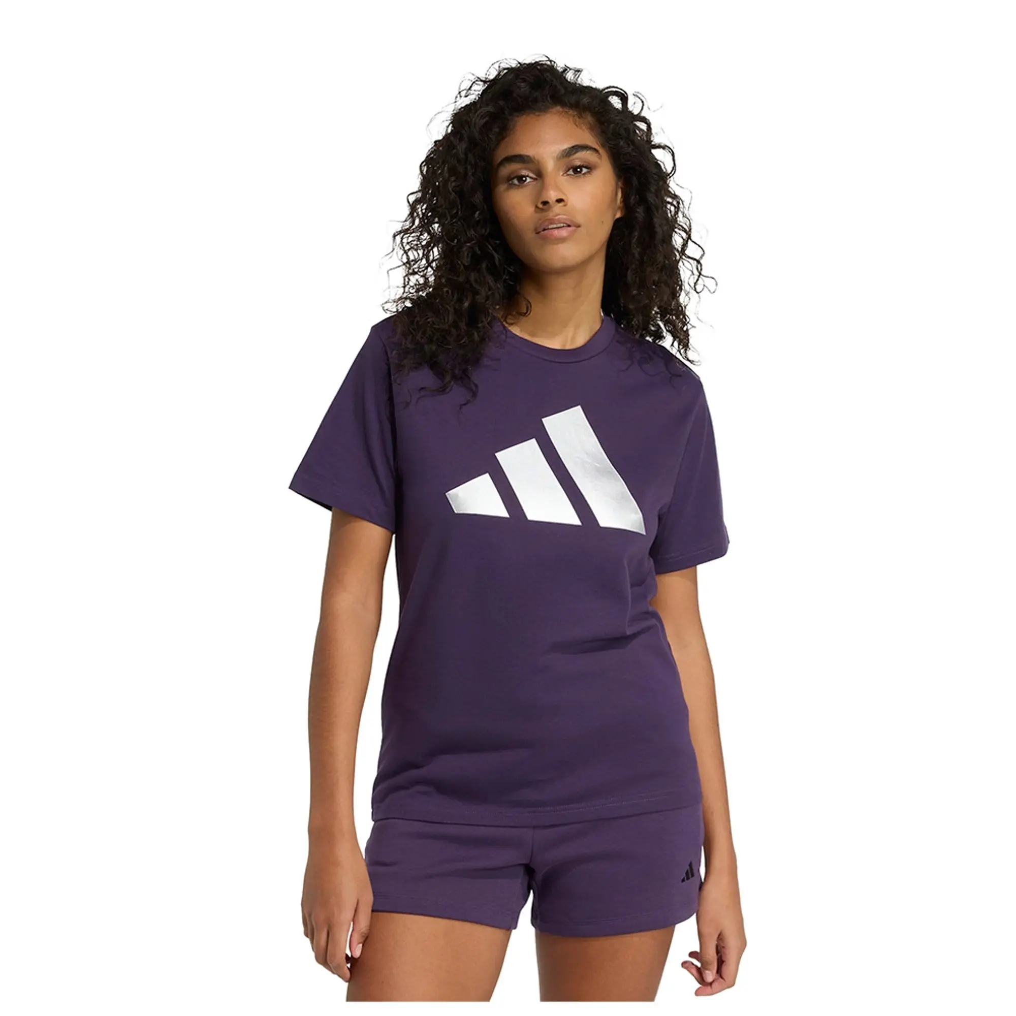Adidas Holiday Metallic Graphic Short Sleeve T-shirt