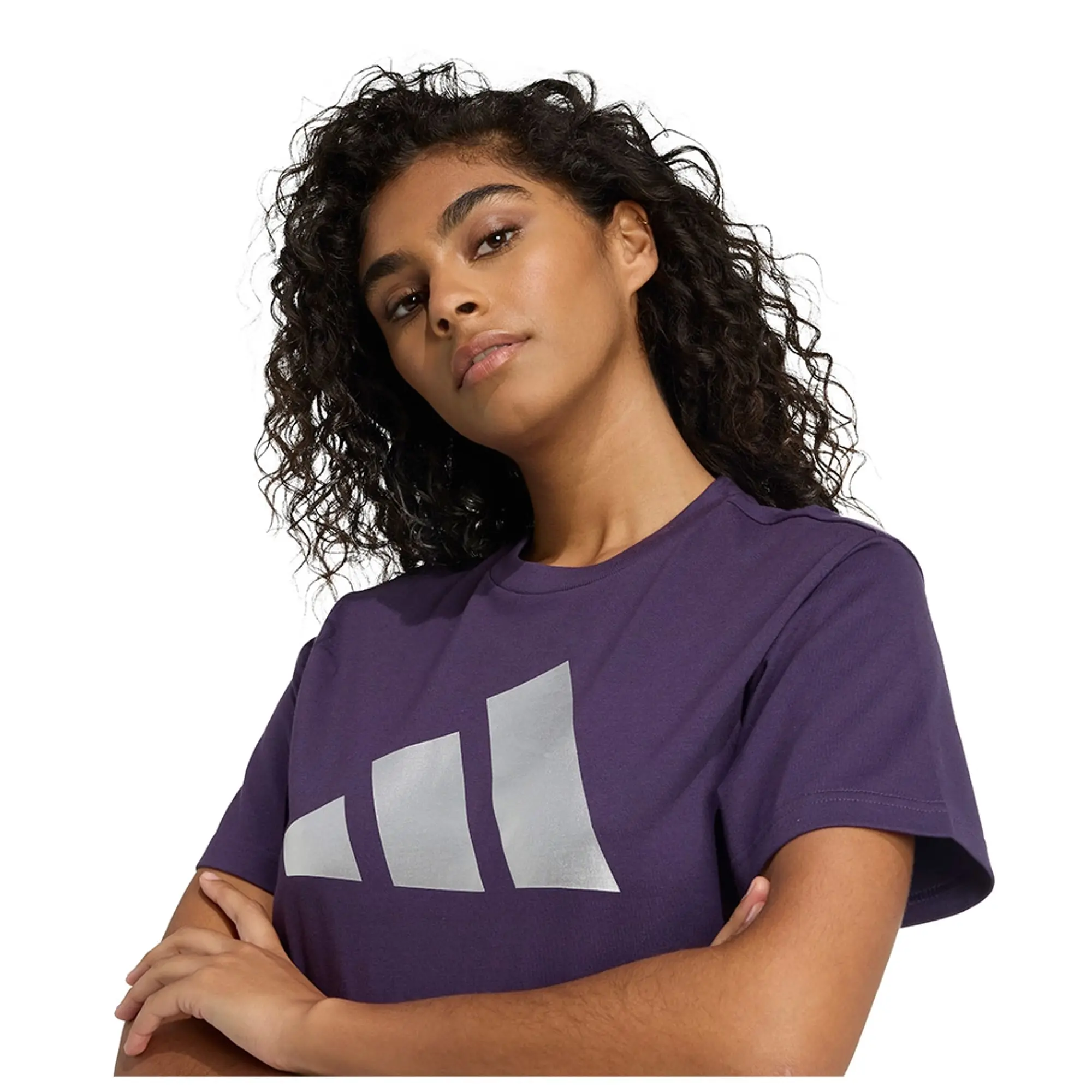 Adidas Holiday Metallic Graphic Short Sleeve T-shirt