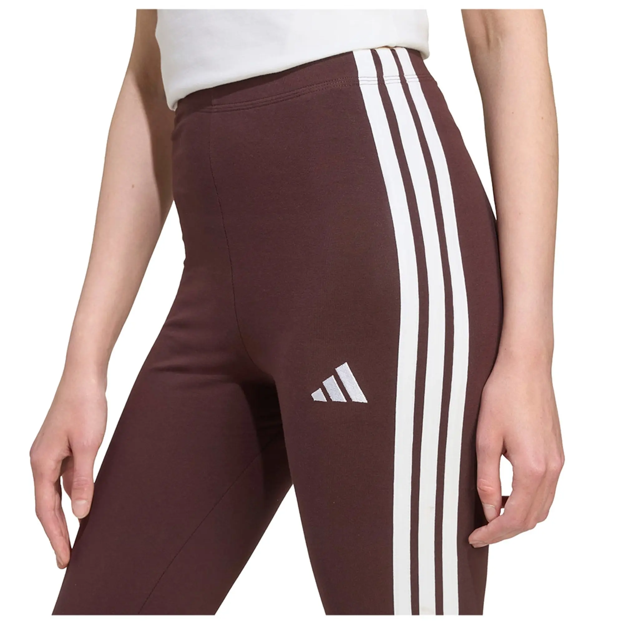 Adidas Essentials 3 Stripes Cotton Leggings