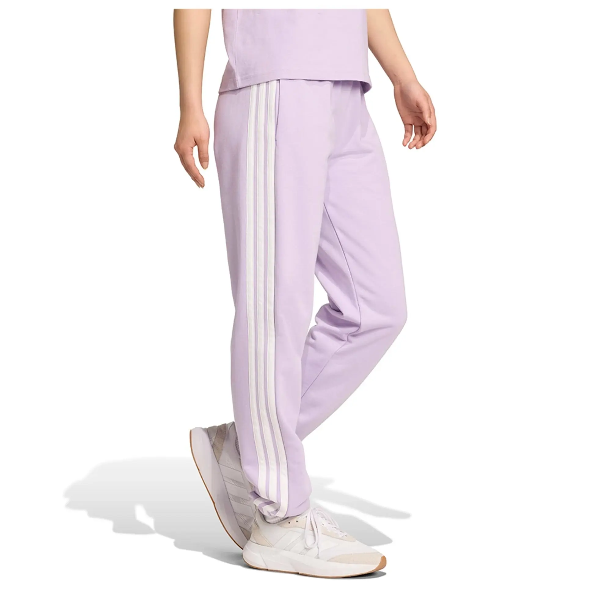 Adidas Essentials 3 Stripes French Terry Cuffed Joggers
