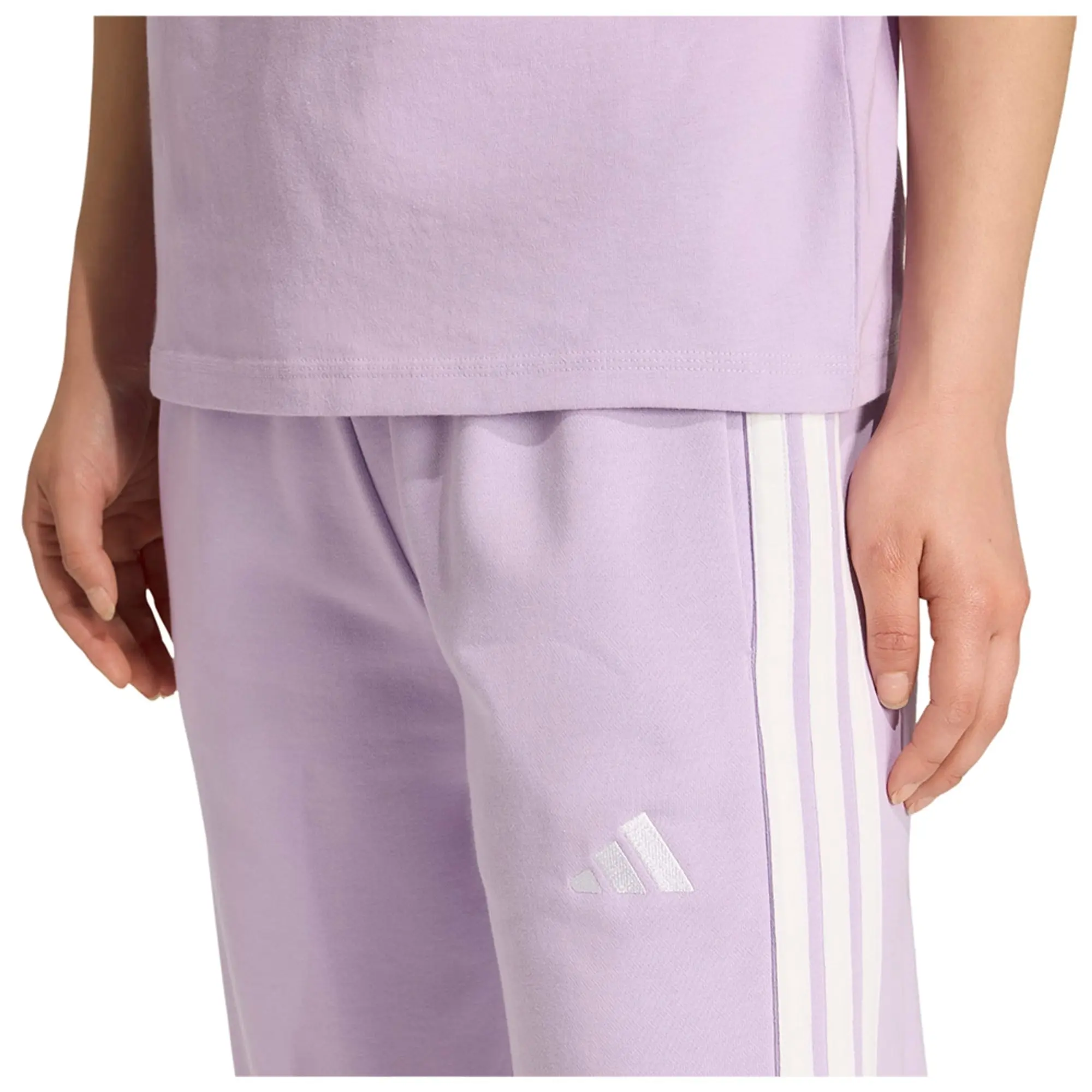 Adidas Essentials 3 Stripes French Terry Cuffed Joggers