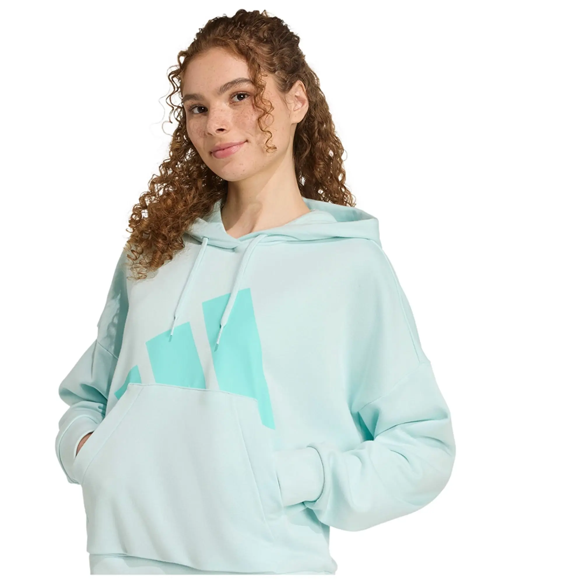 Adidas Essentials Big Logo French Terry Loose Hoodie
