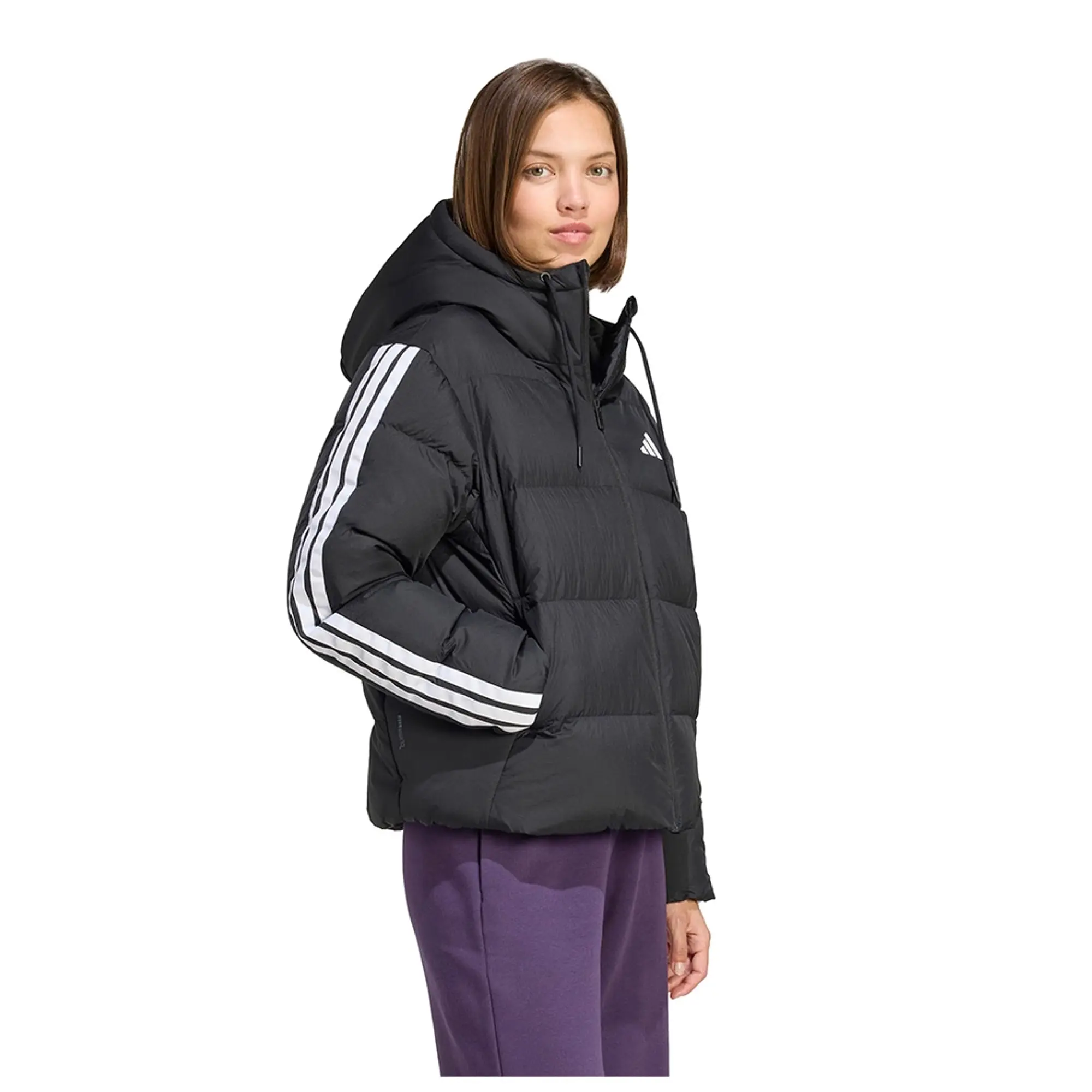 Adidas Essentials Climawarm 3 Stripes Puffer Down Jacket